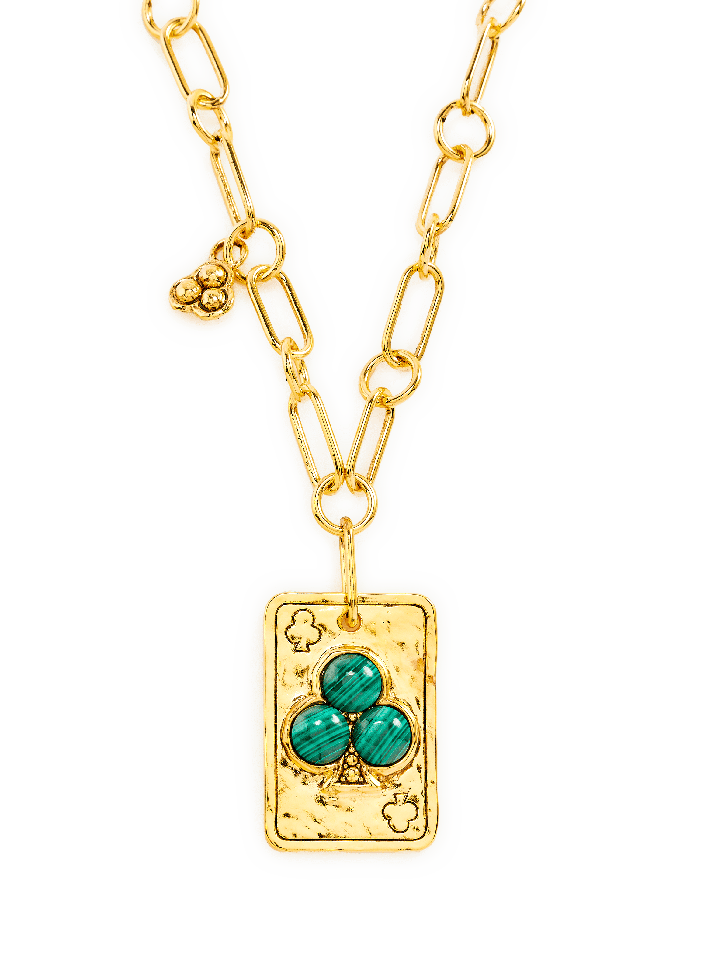 Collier sautoir Trifea  AURELIE BIDERMANN Vert