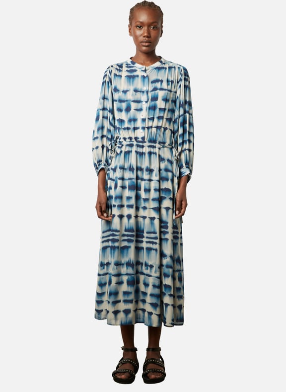 Robe midi tie and dye - ellya Bleu by GERARD DAREL GERARD DAREL Robe midi tie and dye - ellya Bleu