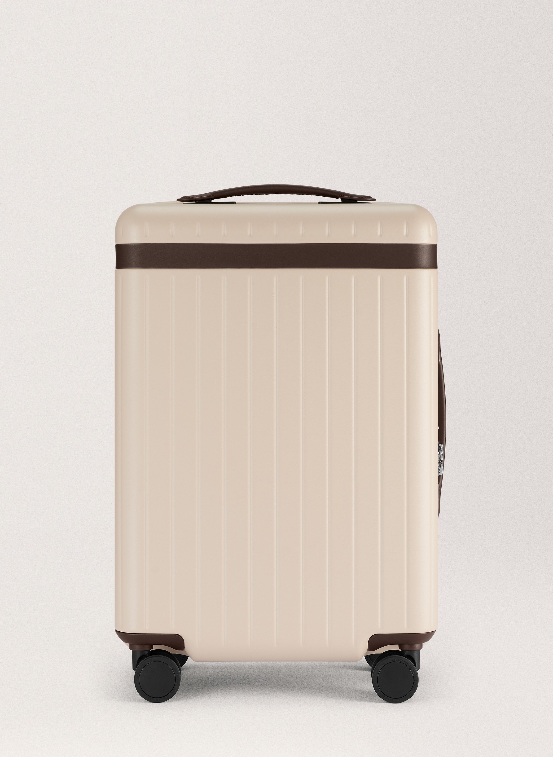 Valise 'the carry-on' en polycarbonate à fermeture zippée CARL FRIEDRIK Beige