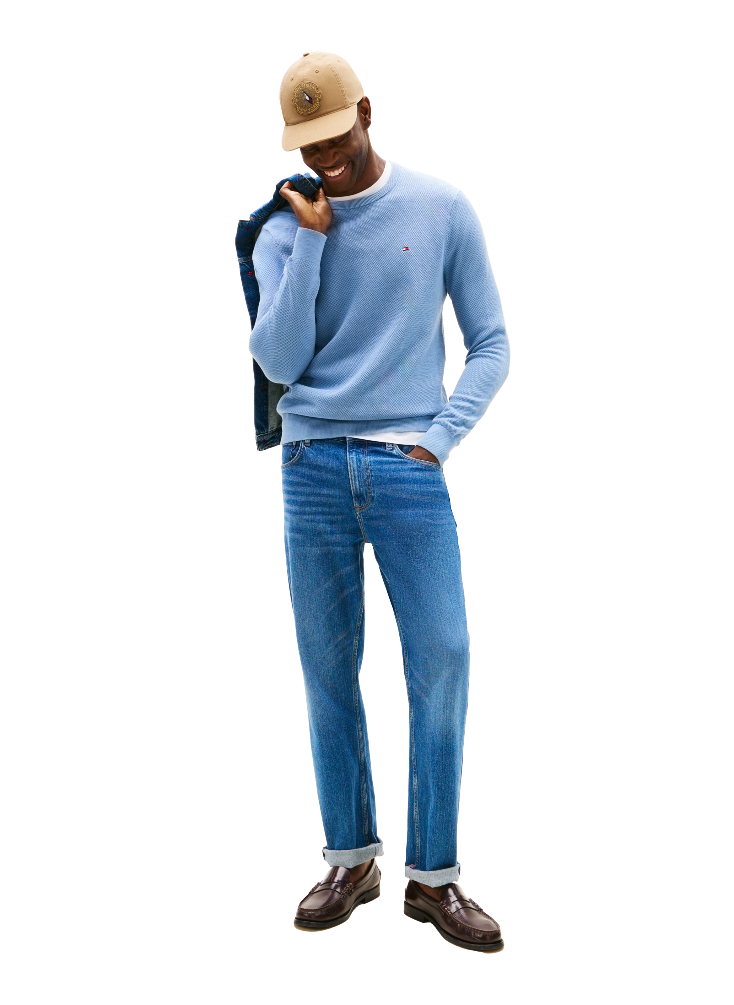 Cotton-blend jumper TOMMY HILFIGER Blue