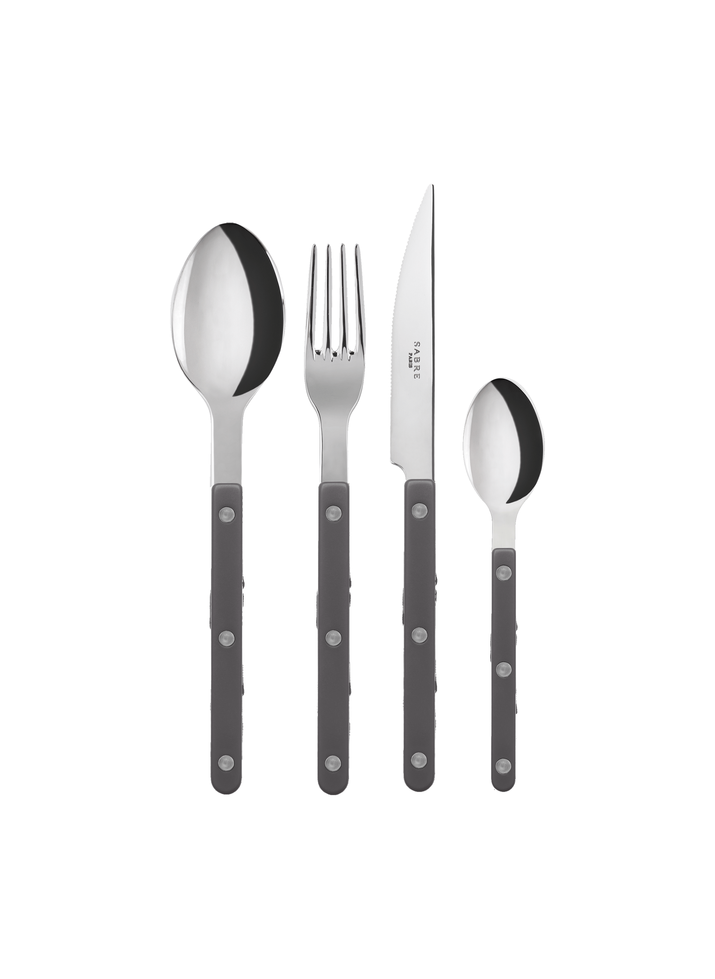 Set de 4 couverts de table, bistrot SABRE PARIS Gris