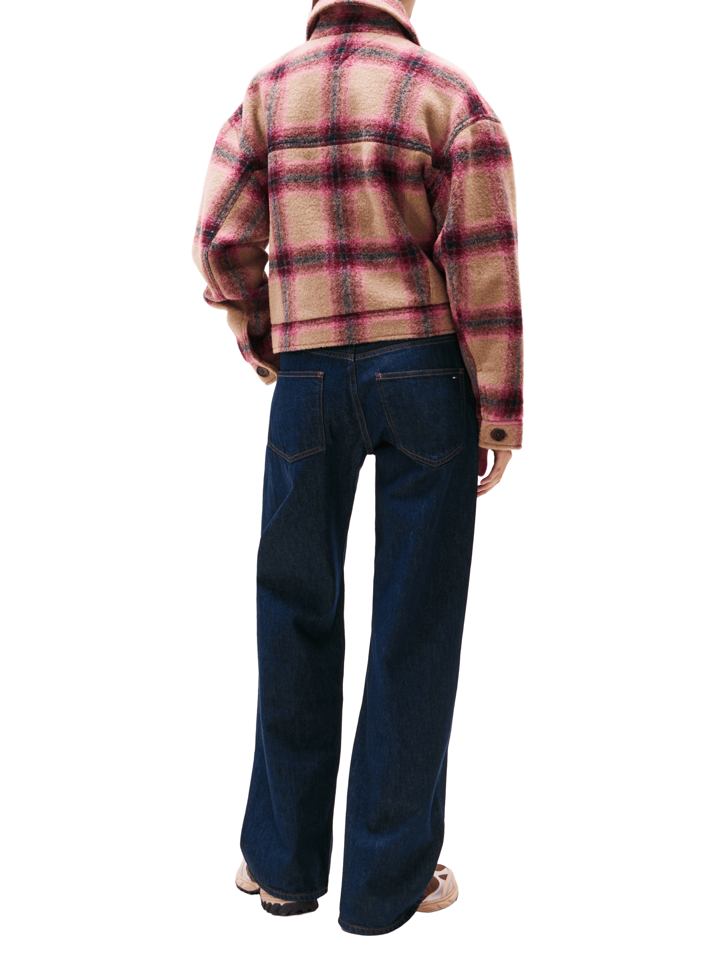 Veste à logo en laine mélangée TOMMY HILFIGER Multicolore