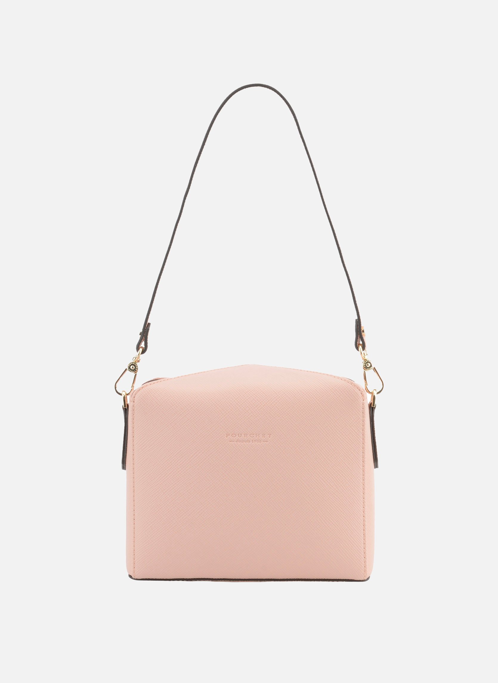 POURCHET Cassetta toile - sac porté épaule Rose