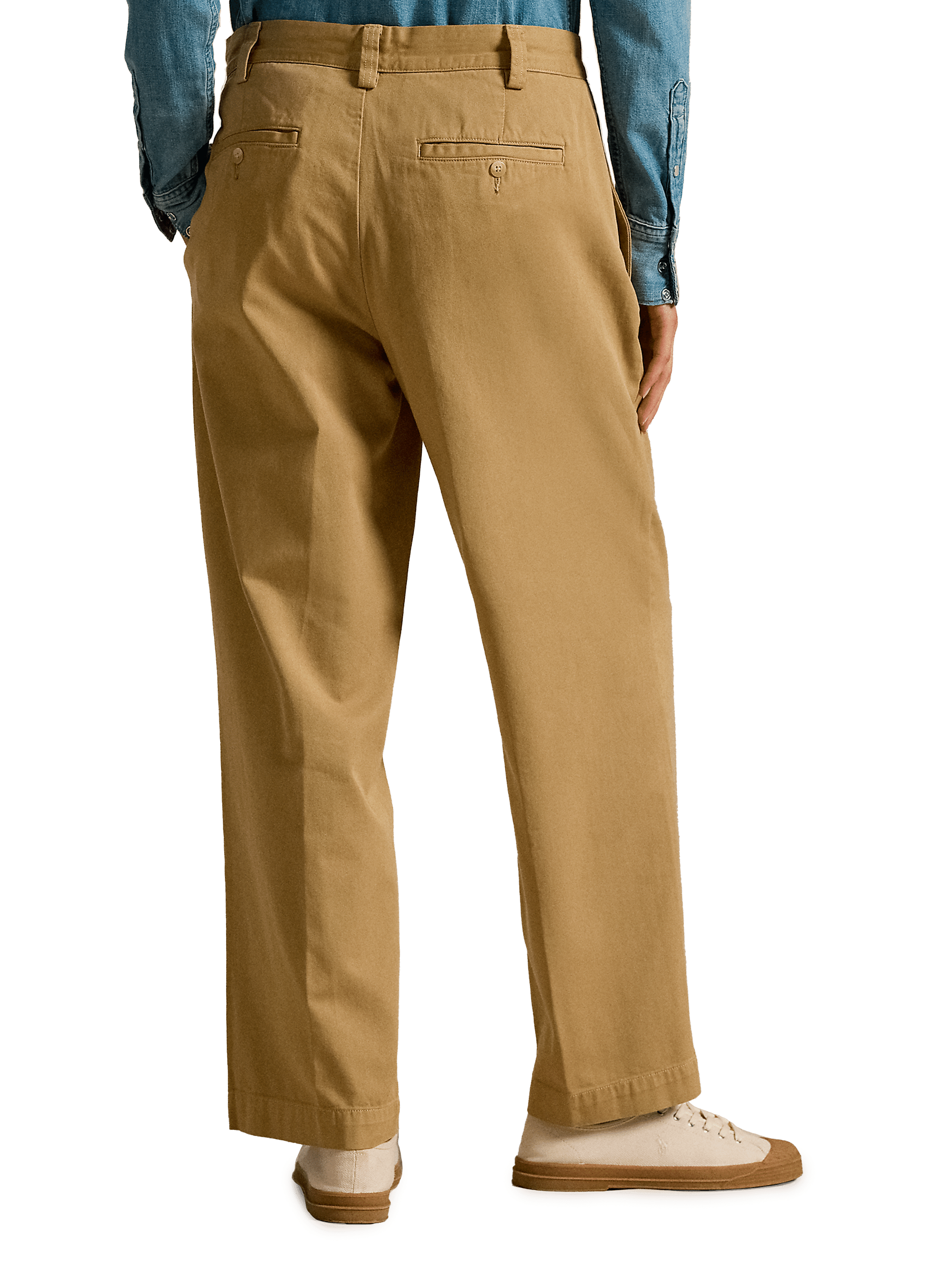 Pantalon droit en coton  POLO RALPH LAUREN Kaki