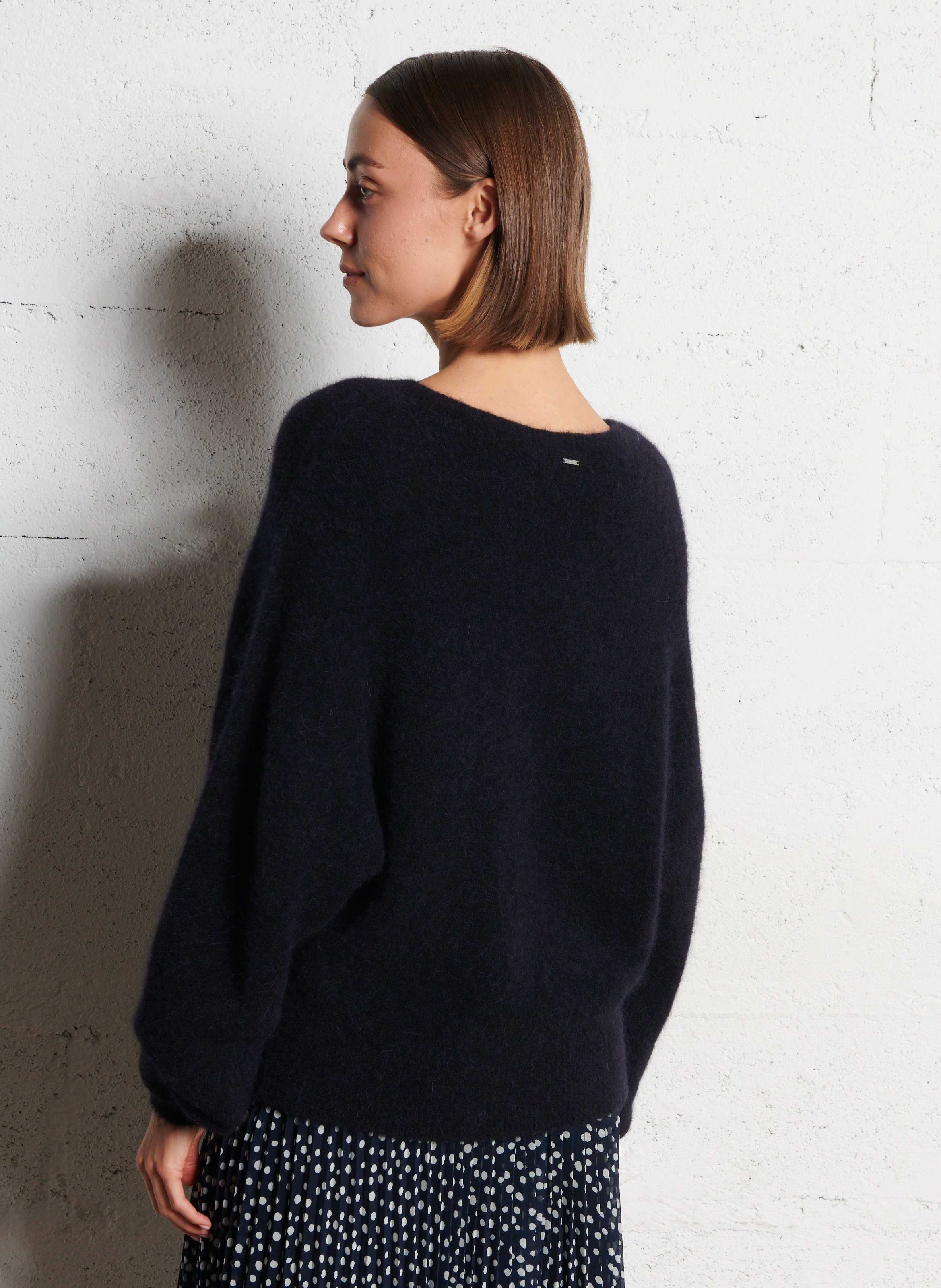 Pull ample en laine mélangée IKKS Noir
