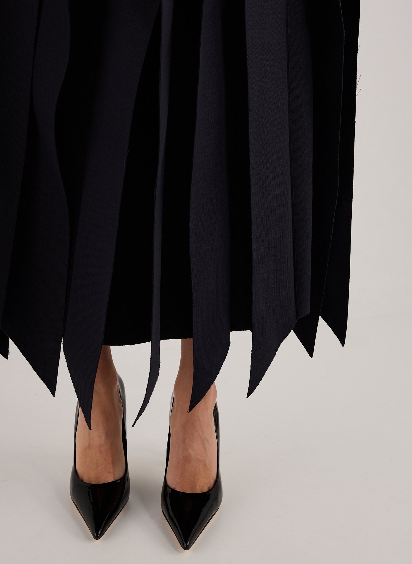 Jupe évasée découpes 3D A.W.A.K.E. MODE Bleu