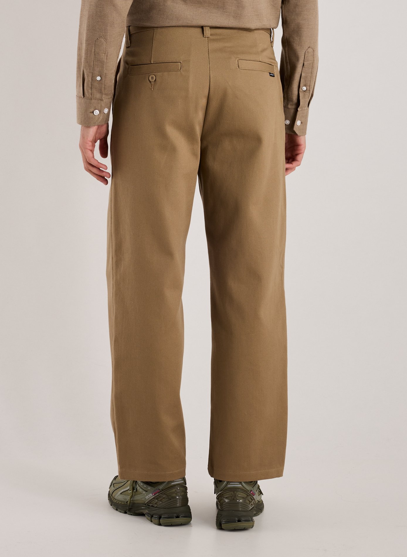 Loose cotton trousers CARHARTT WIP Beige