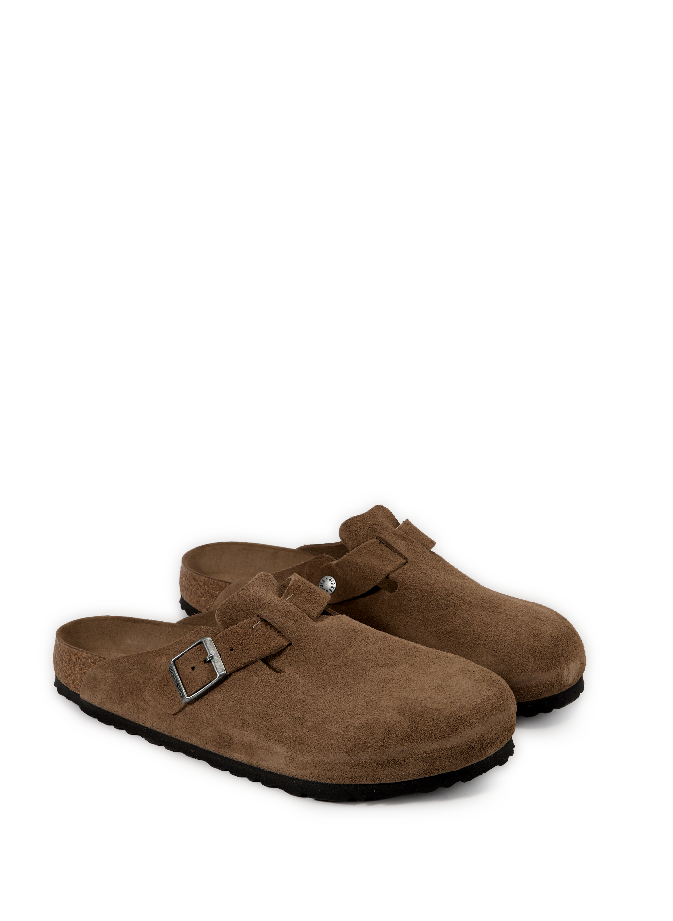 Boston BS suede leather mules BIRKENSTOCK Brown