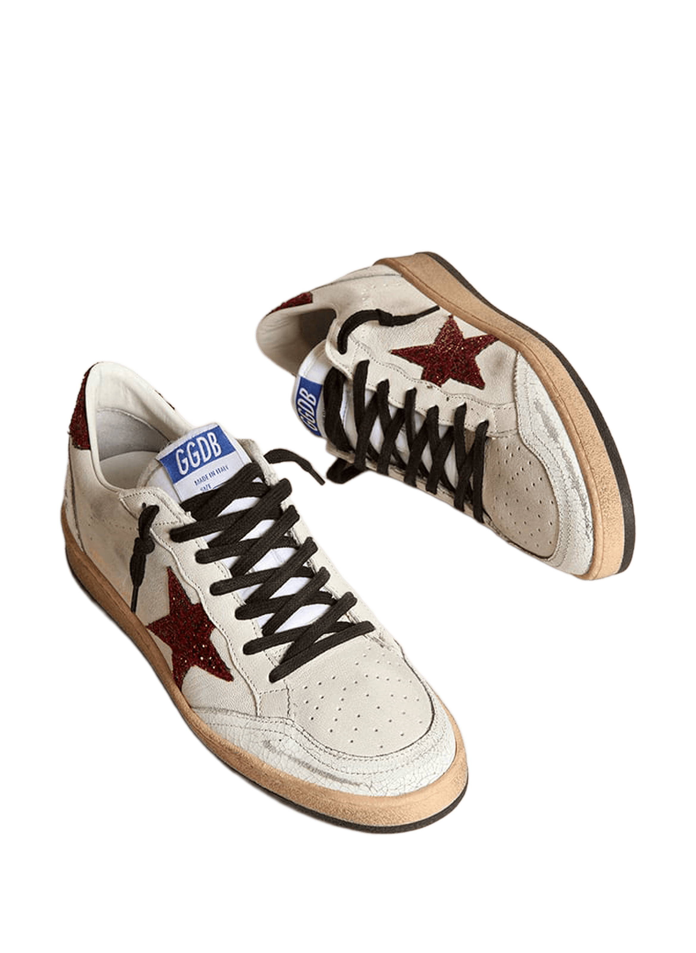 Baskets Ball Star en cuir  GOLDEN GOOSE Multicolore