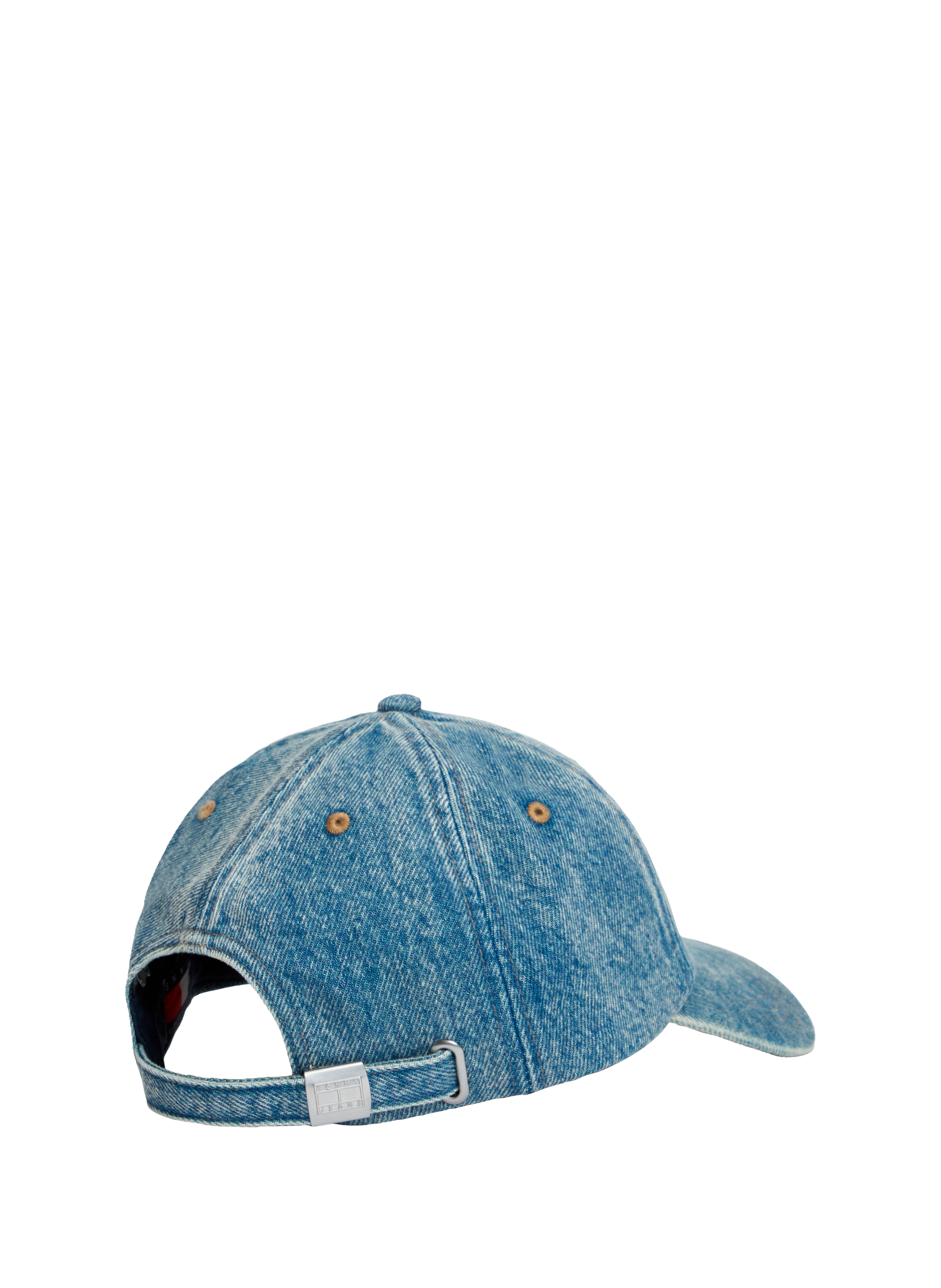 Logo denim cotton cap TOMMY HILFIGER Blue
