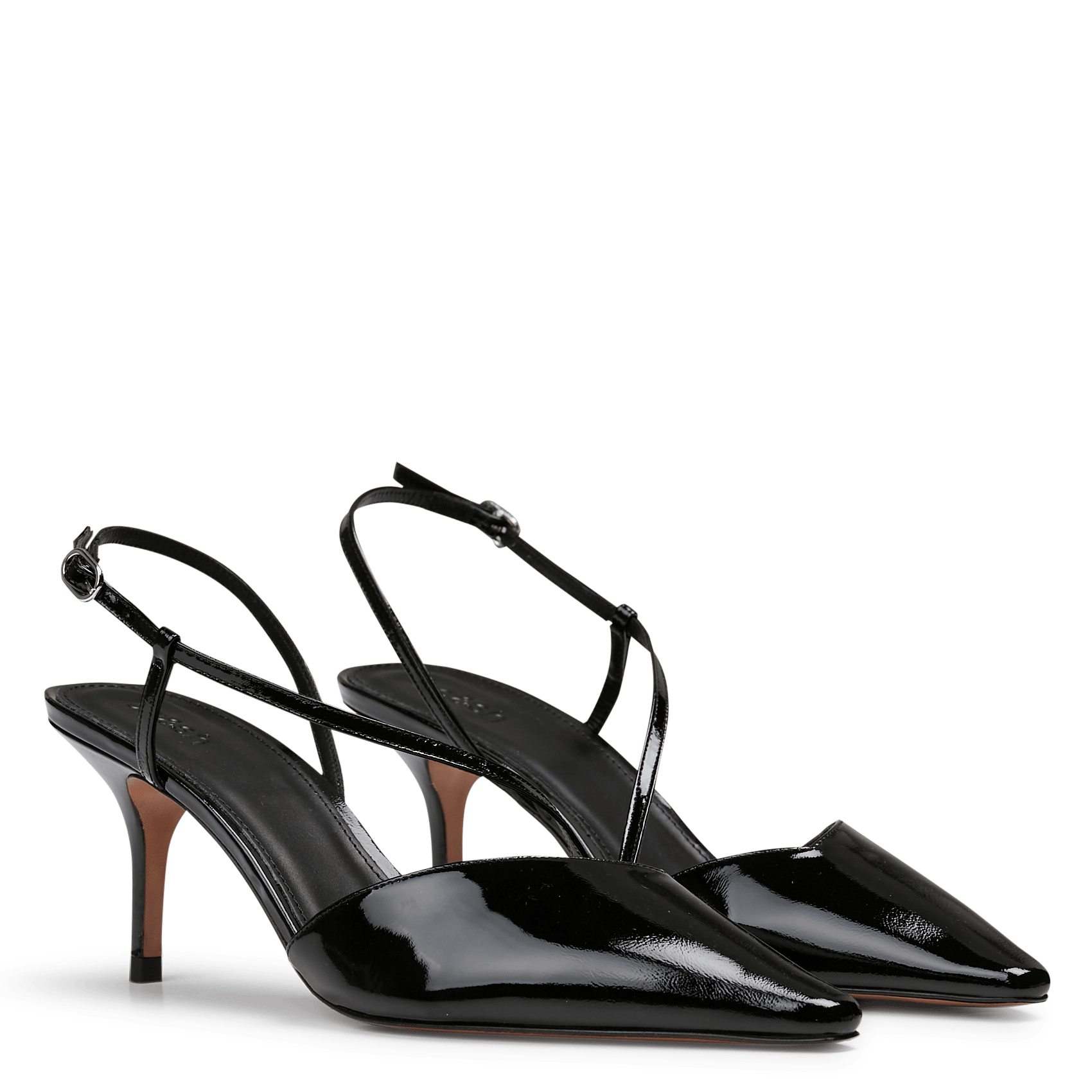 Escarpins vernis en cuir colce BA&SH Noir