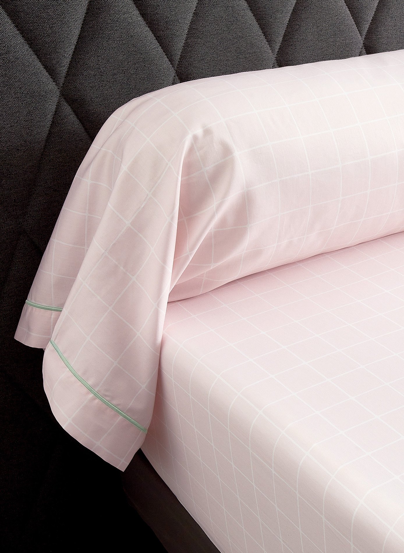 Taie de traversin nil ANNE DE SOLENE Rose