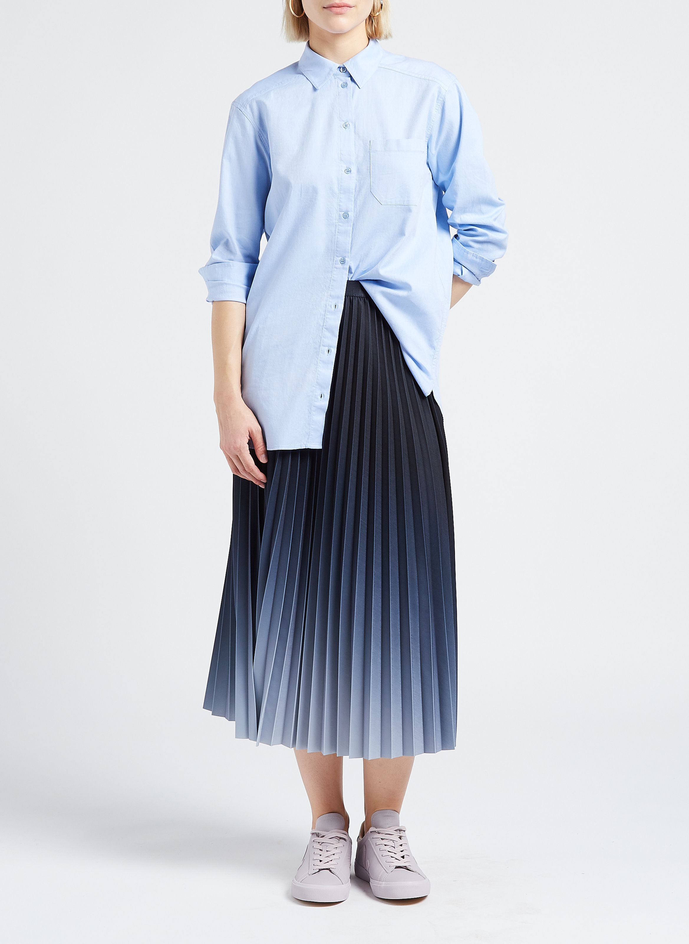 Chemise col classique en coton thomas MAISON 123 Bleu