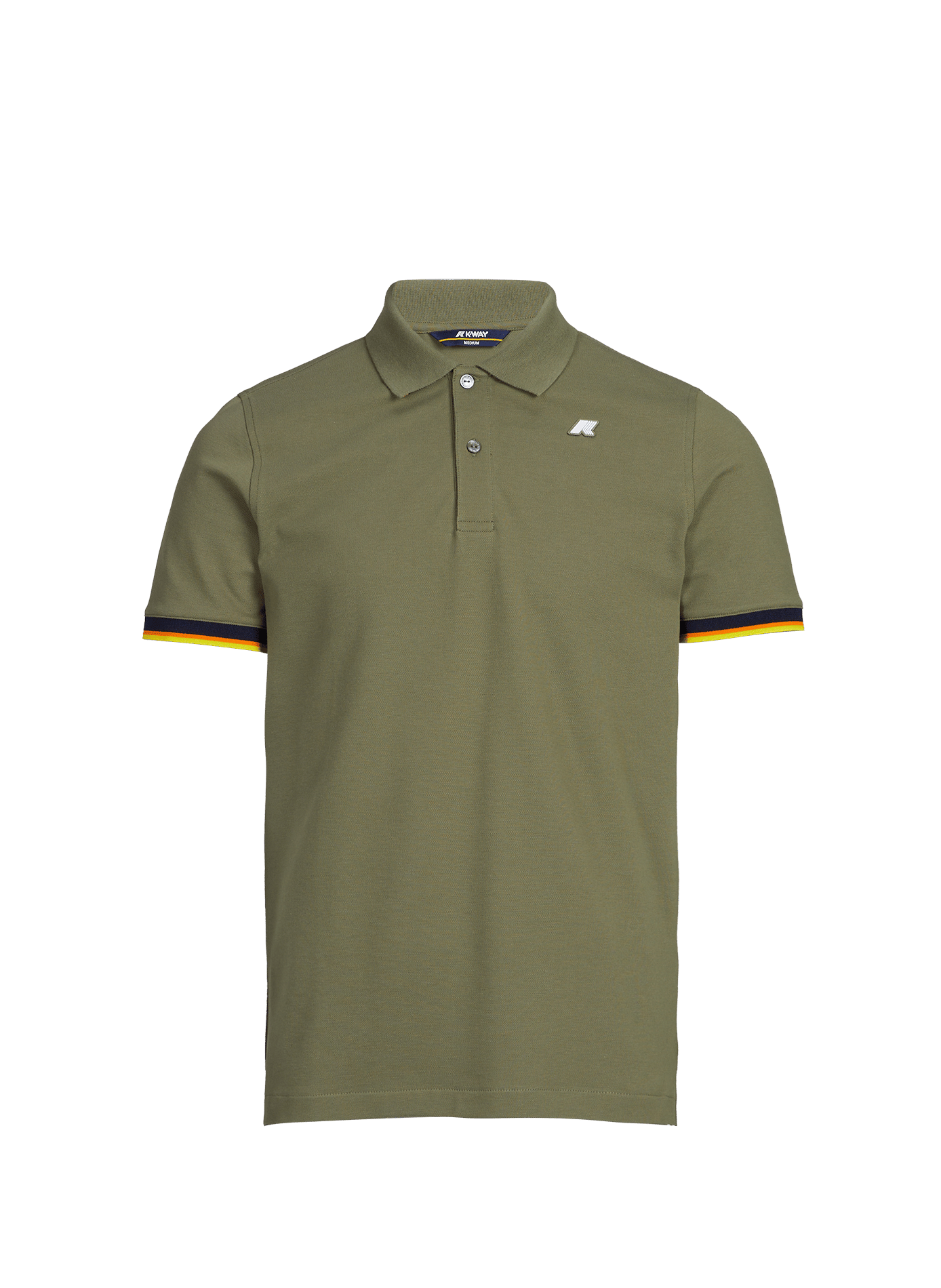 Polo manches courtes en coton mélangé K-WAY Vert