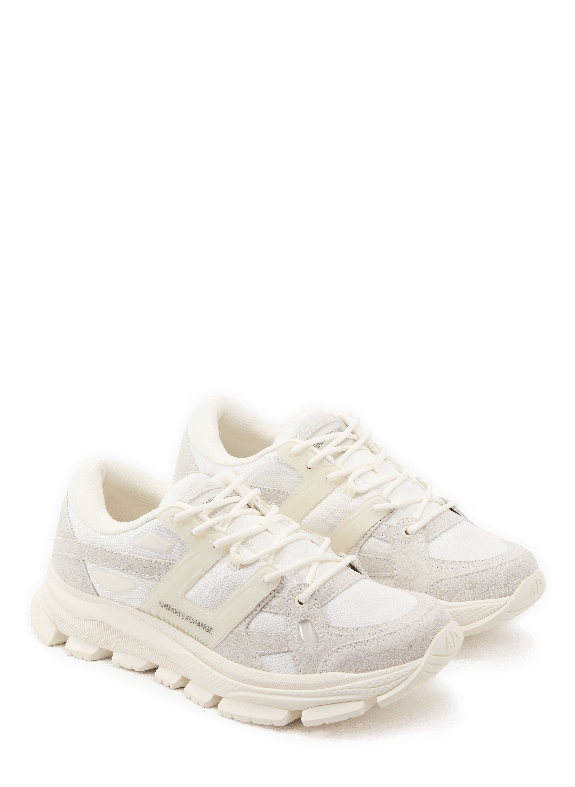 Baskets basses aux détails contrastés ARMANI EXCHANGE Blanc