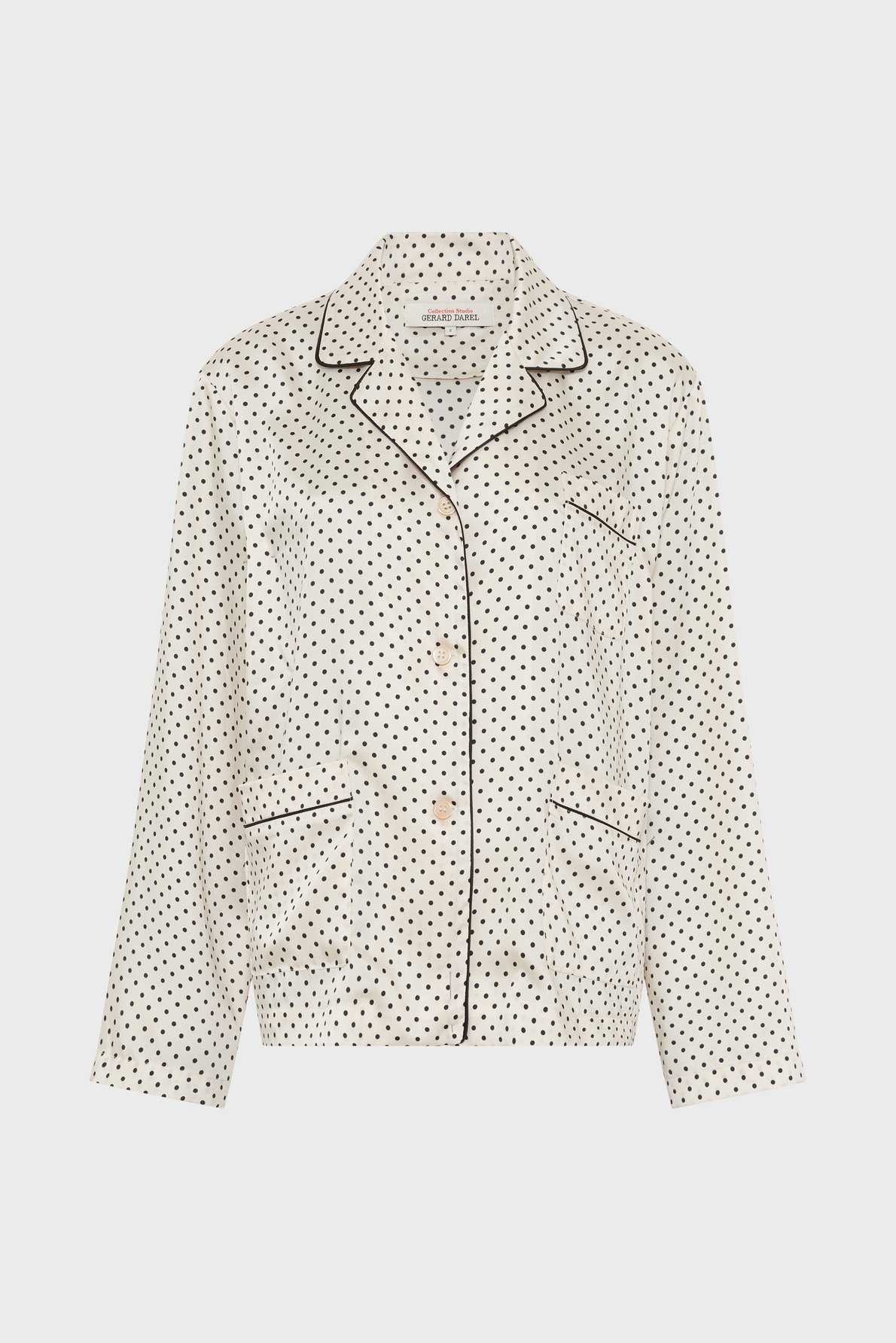 Chemise satinée à pois - cristina GERARD DAREL Beige