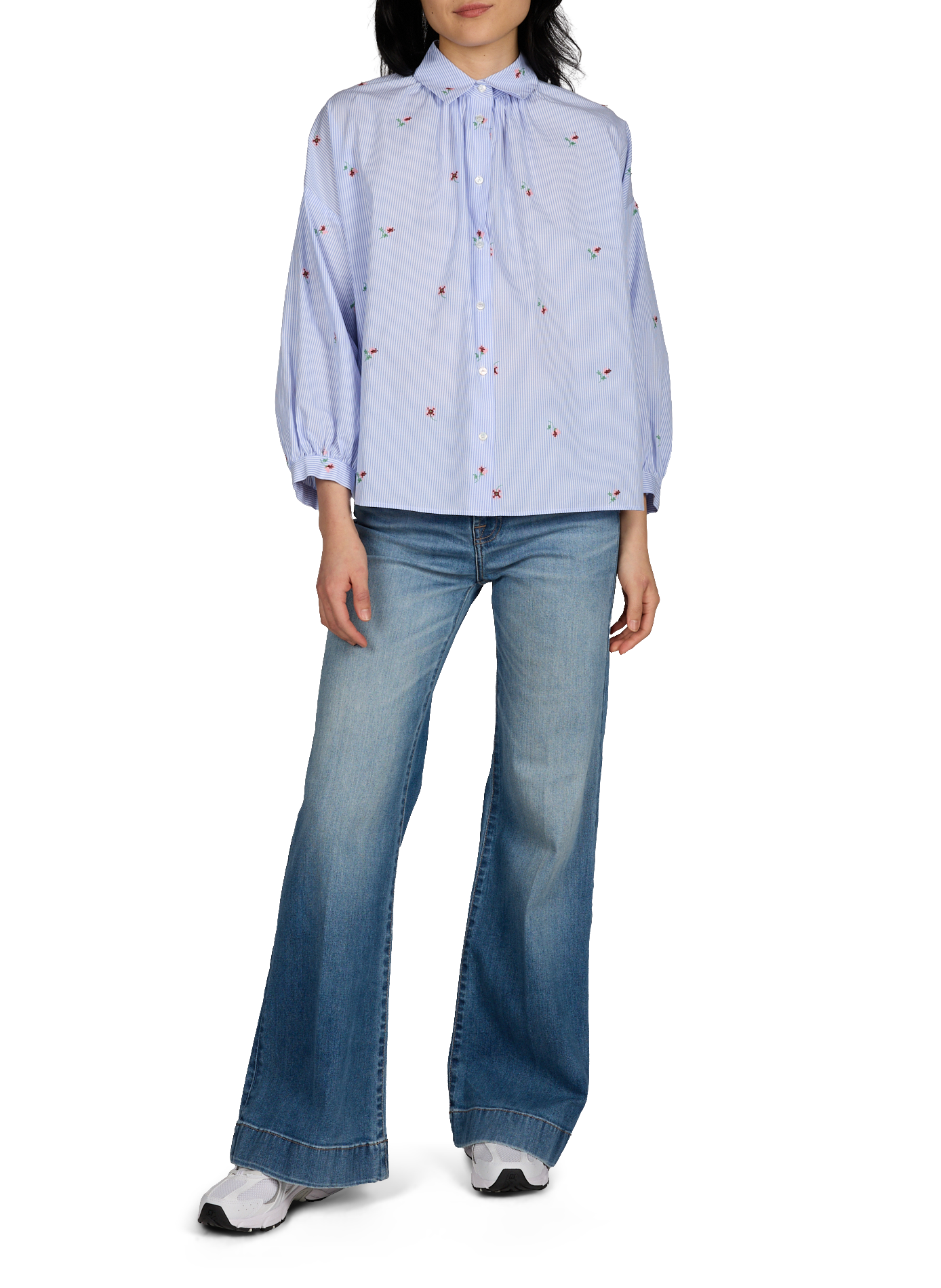 High-waisted flare jeans 7 FOR ALL MANKIND Blue