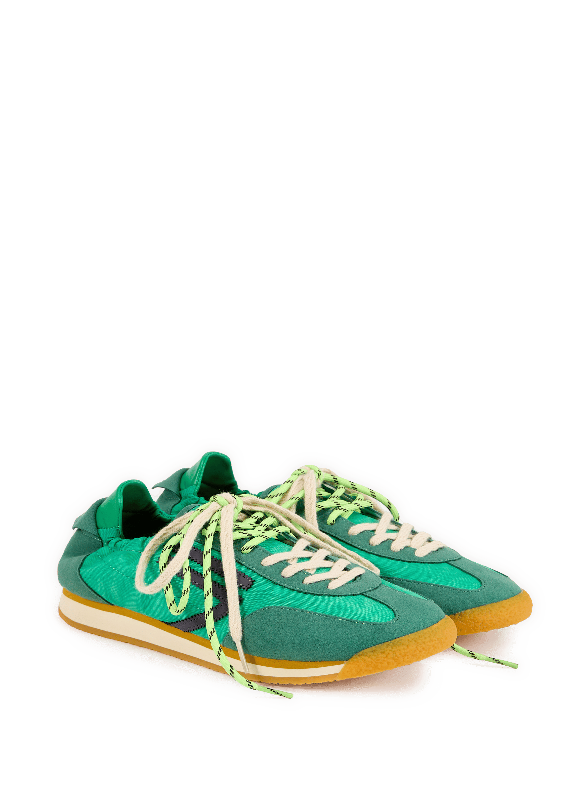 Panther double lace sneakers PURAAI Green