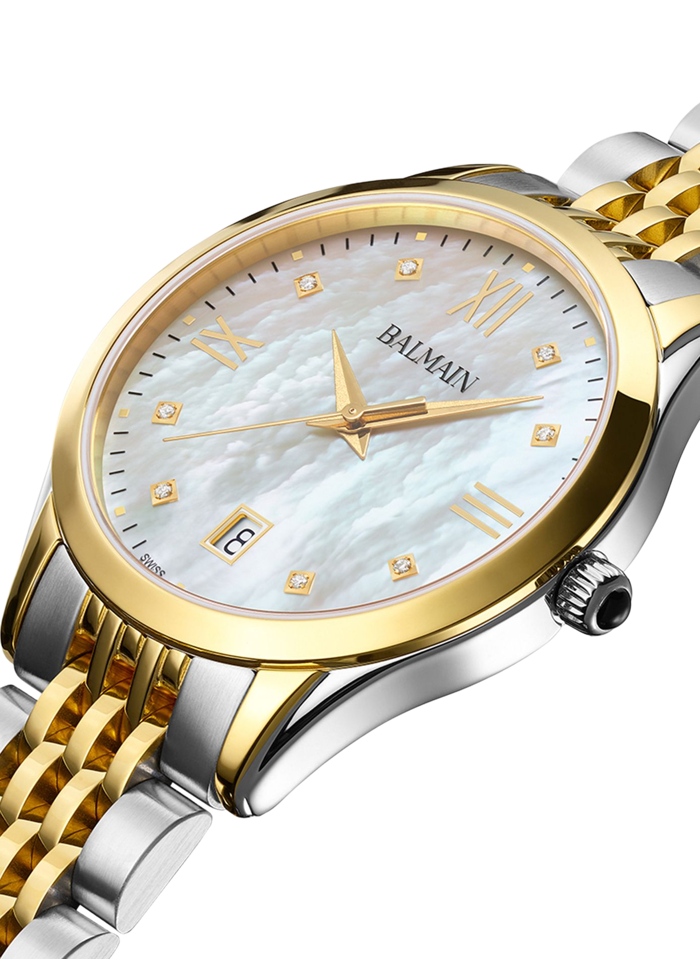 Montre analogique quartz Classic R en acier inoxydable BALMAIN WATCHES Doré