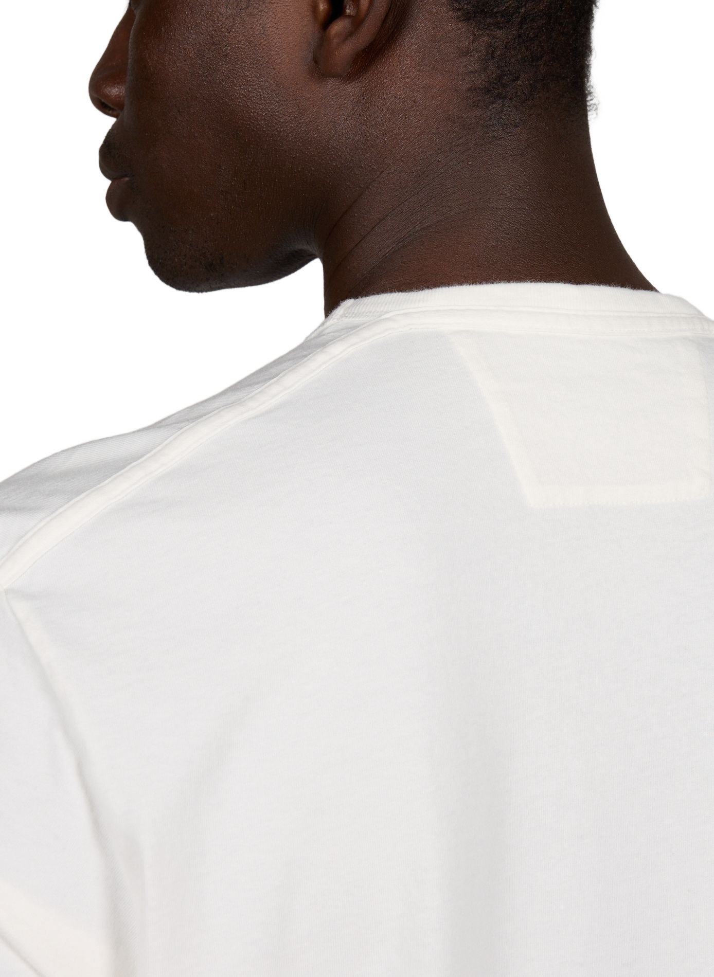 Straight printed cotton T-shirt CP COMPANY White