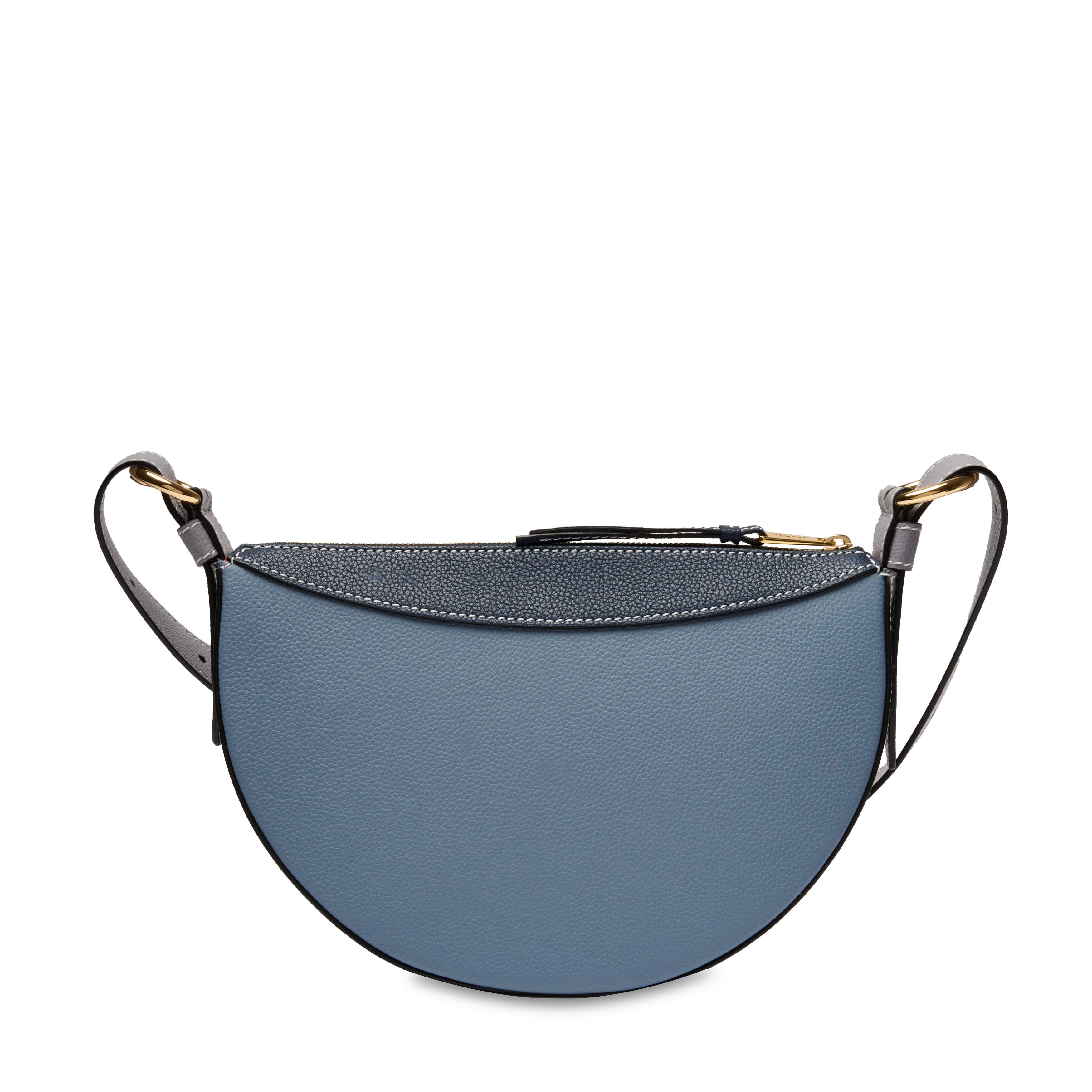 Sac porté croisé demi lune faubourg de lancel en cuir LANCEL Bleu