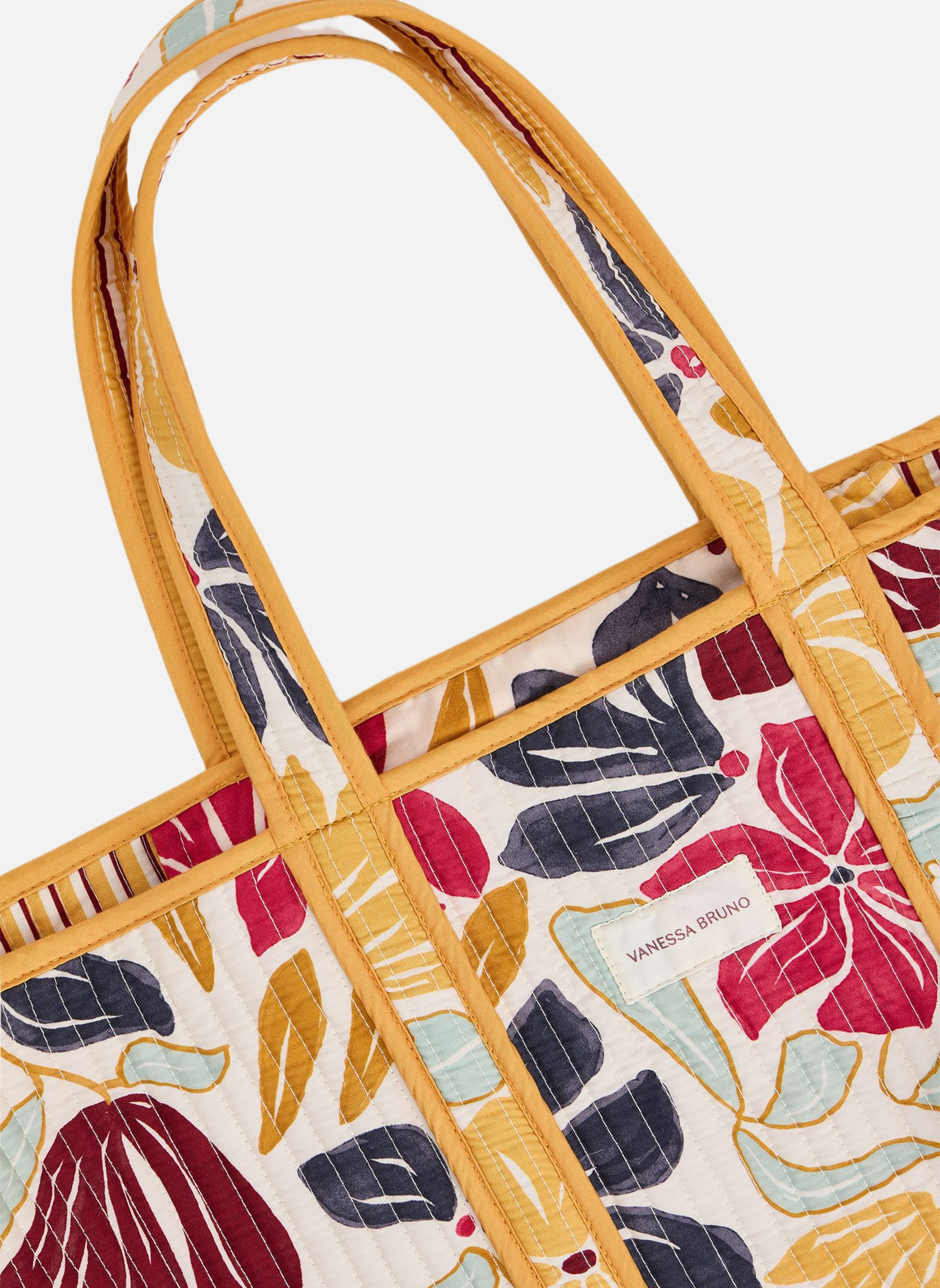Cabas l zippé en toile VANESSA BRUNO Multicolore