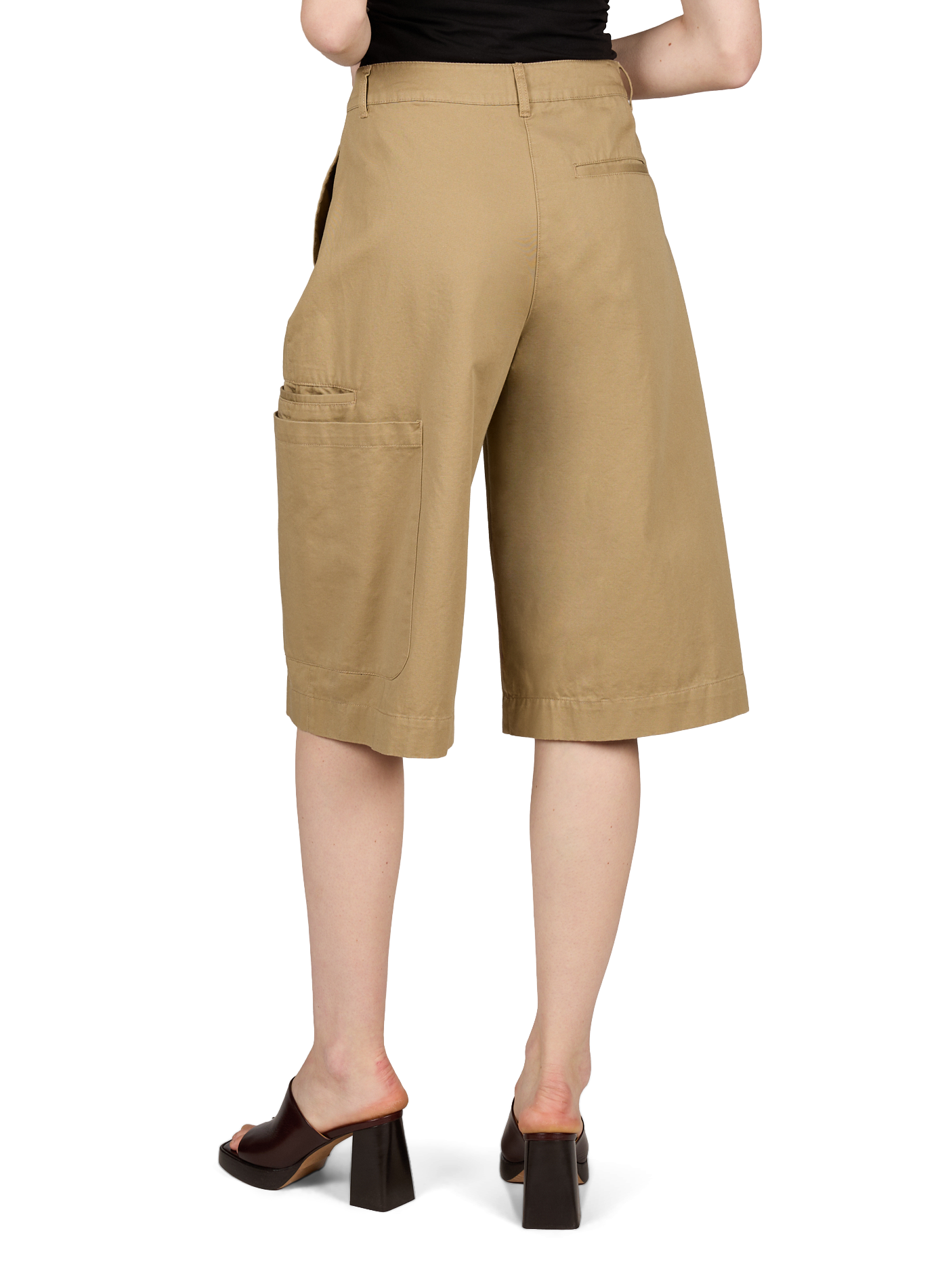Short cargo Tsfemke in cotton TOPSHOP Beige