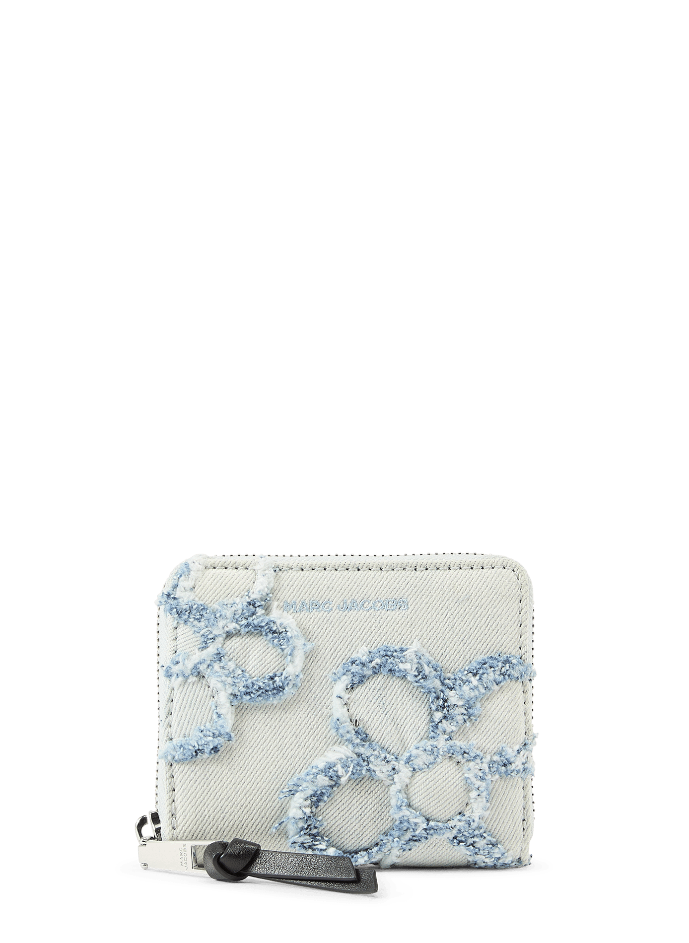 Porte-monnaie Daisy en denim de coton MARC JACOBS Bleu
