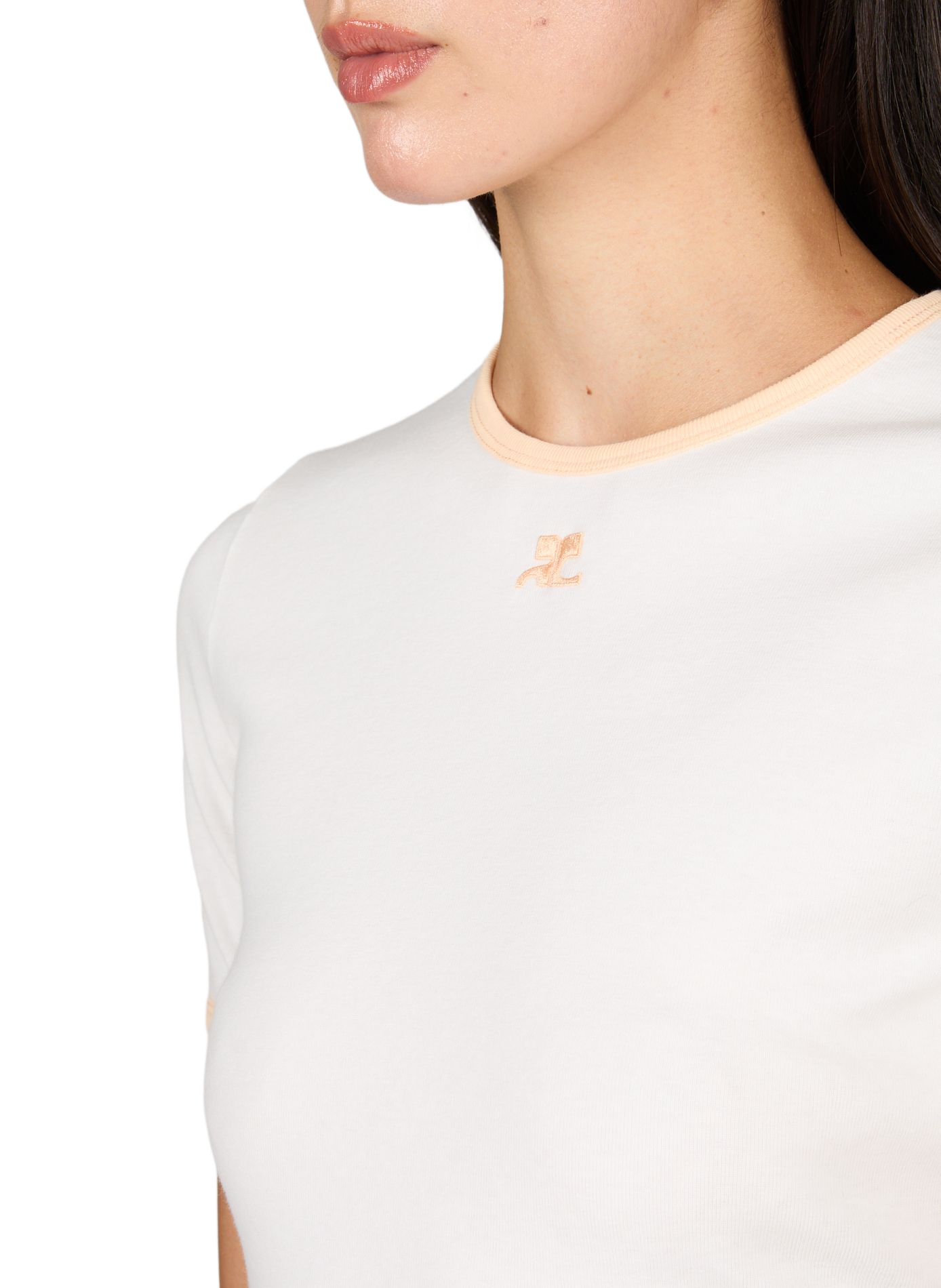 Handtekening T-shirt COURRÈGES Wit