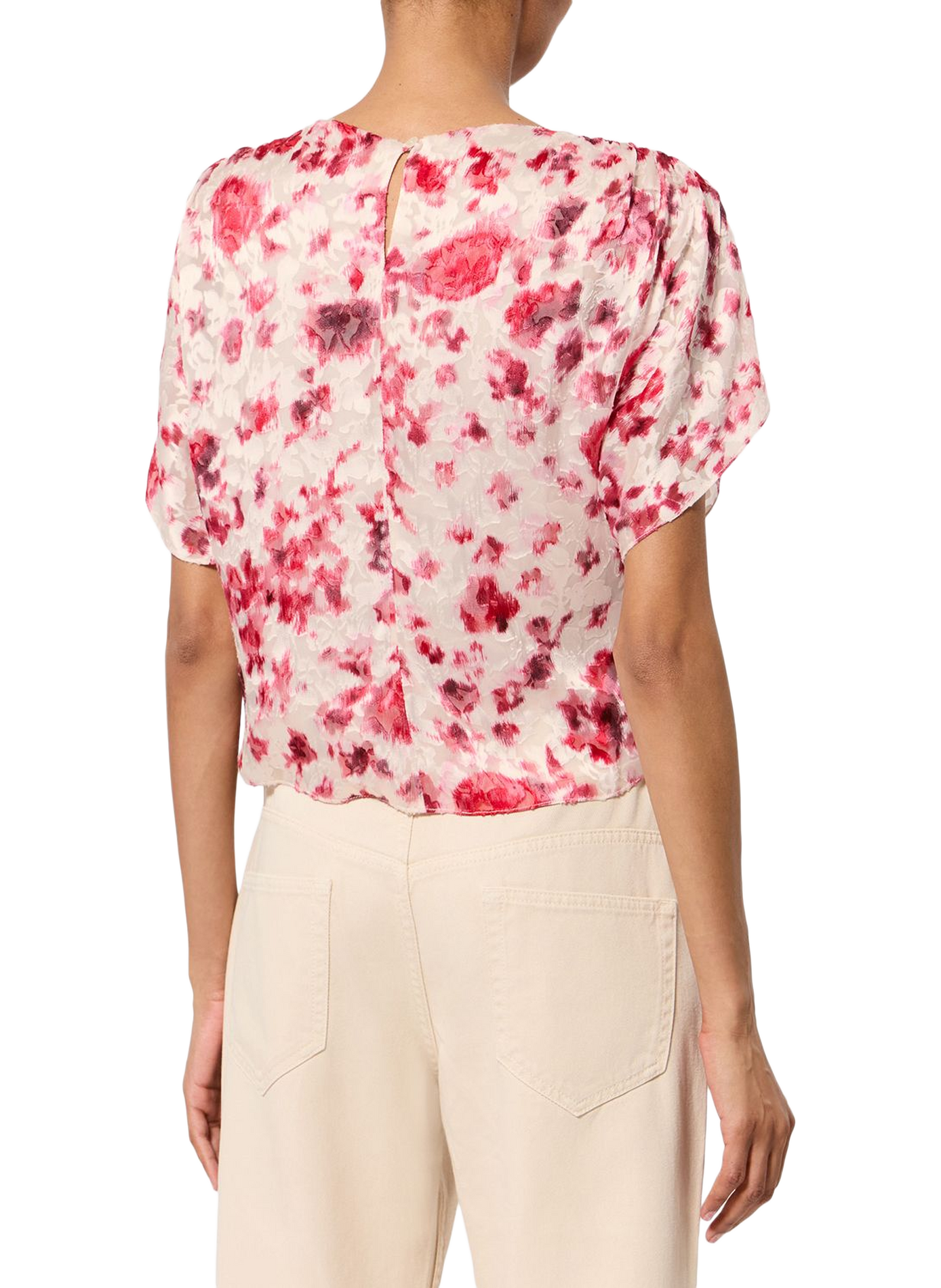 Top Hervane en soie imprimée ISABEL MARANT Multicolore