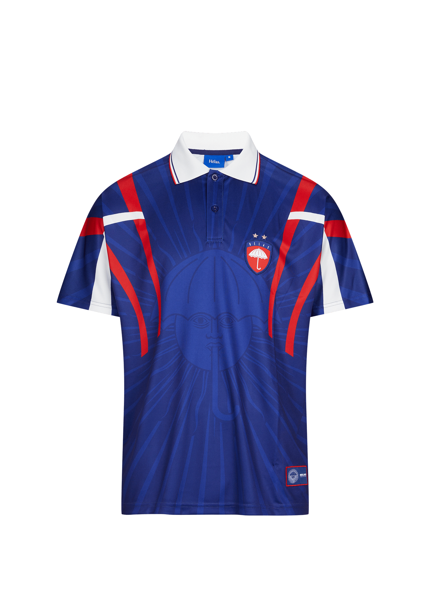 Football polo collar t-shirt HELAS CAPS Blue