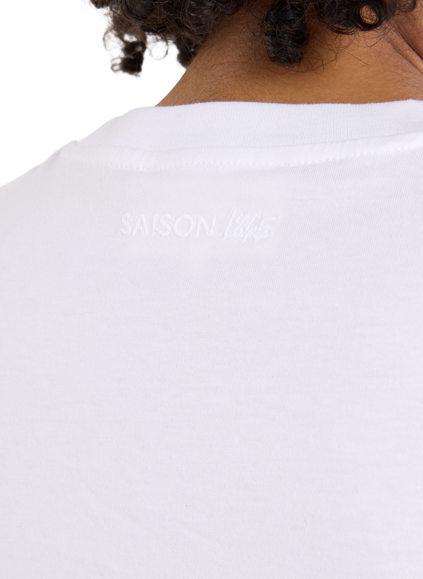 Korte Acla T-shirt van katoen SAISON 1865 Wit