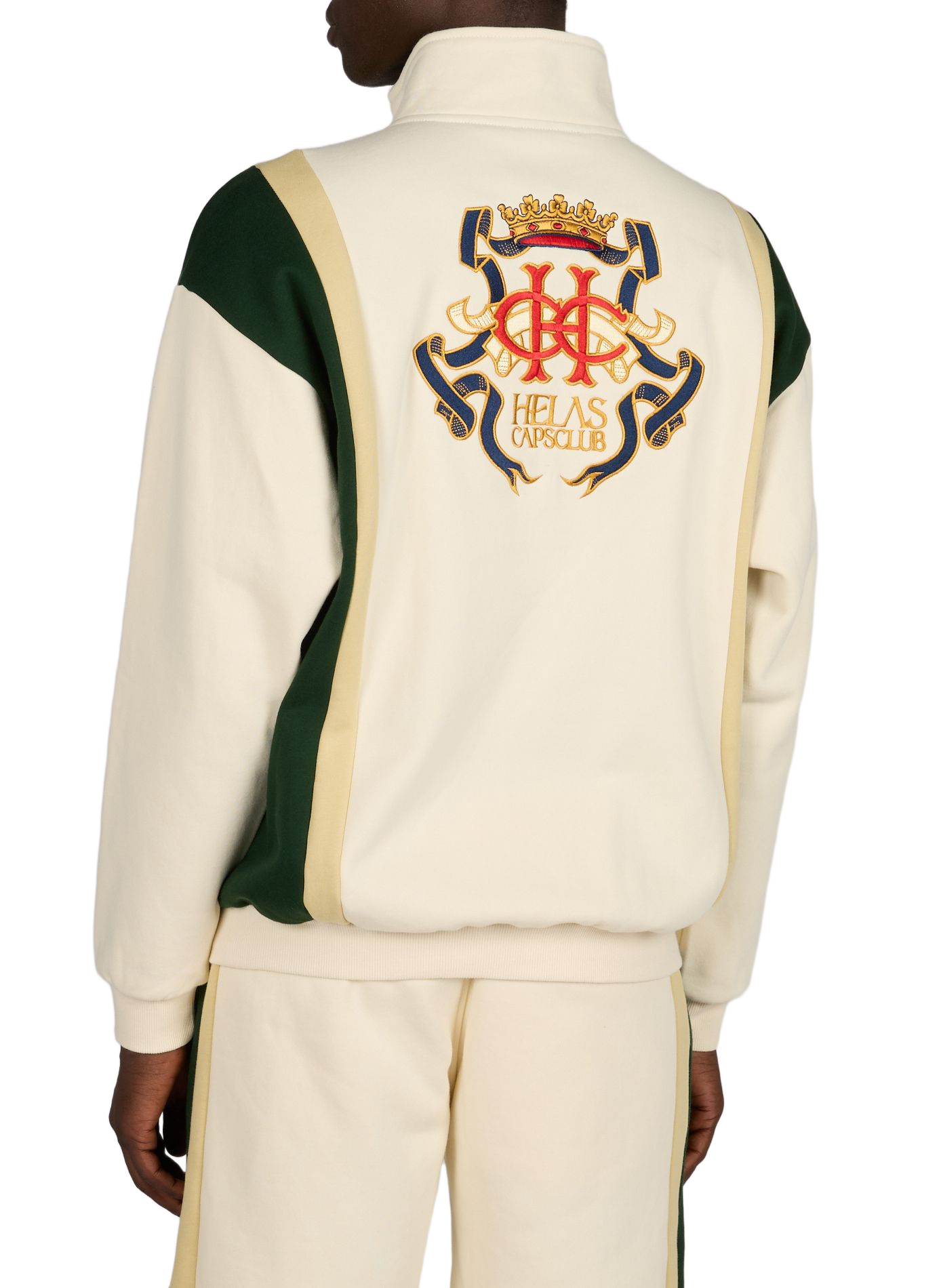Embroidered sweatshirt in blended cotton HELAS CAPS Beige
