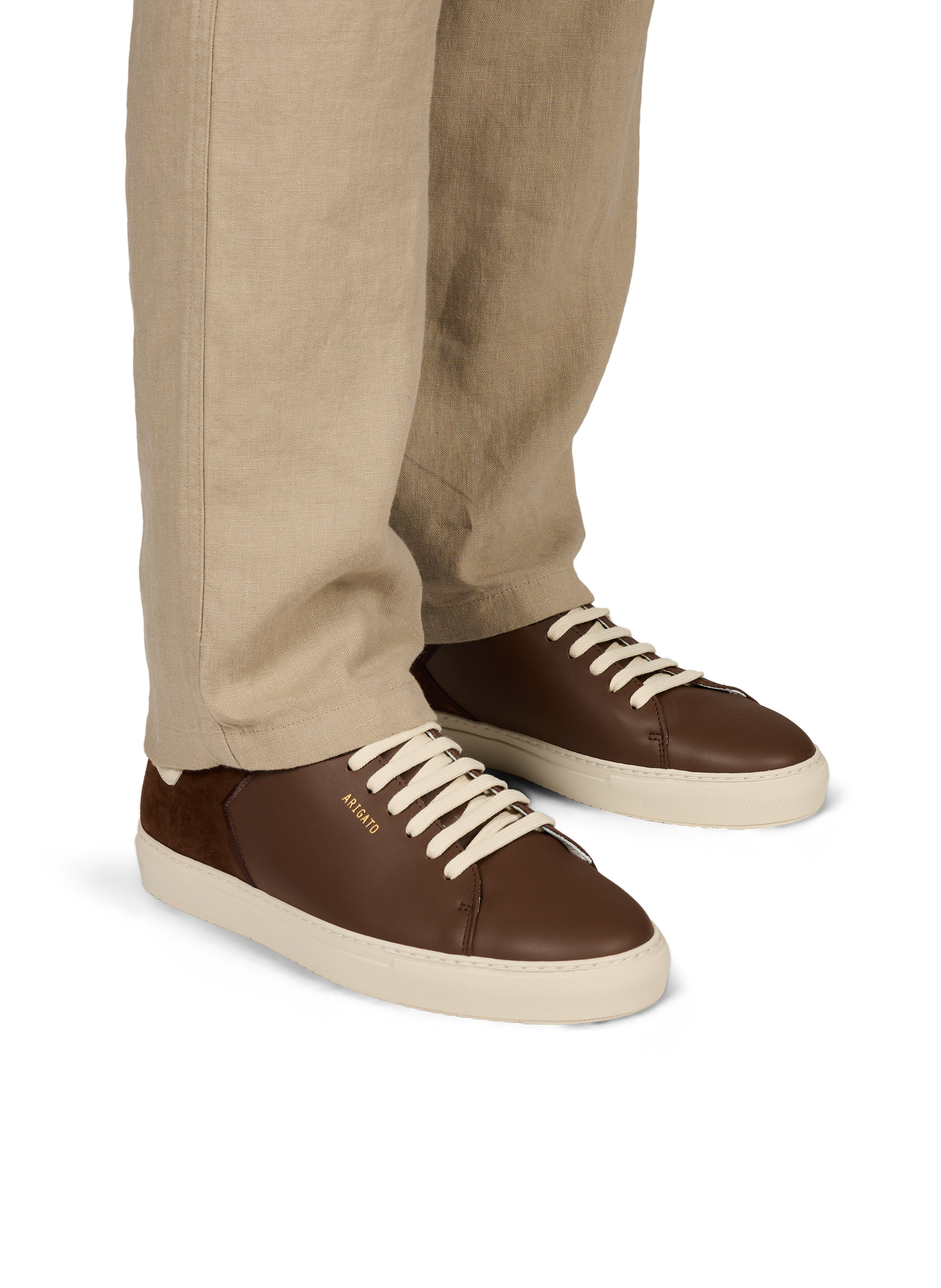 Low-top leather sneakers AXEL ARIGATO Brown