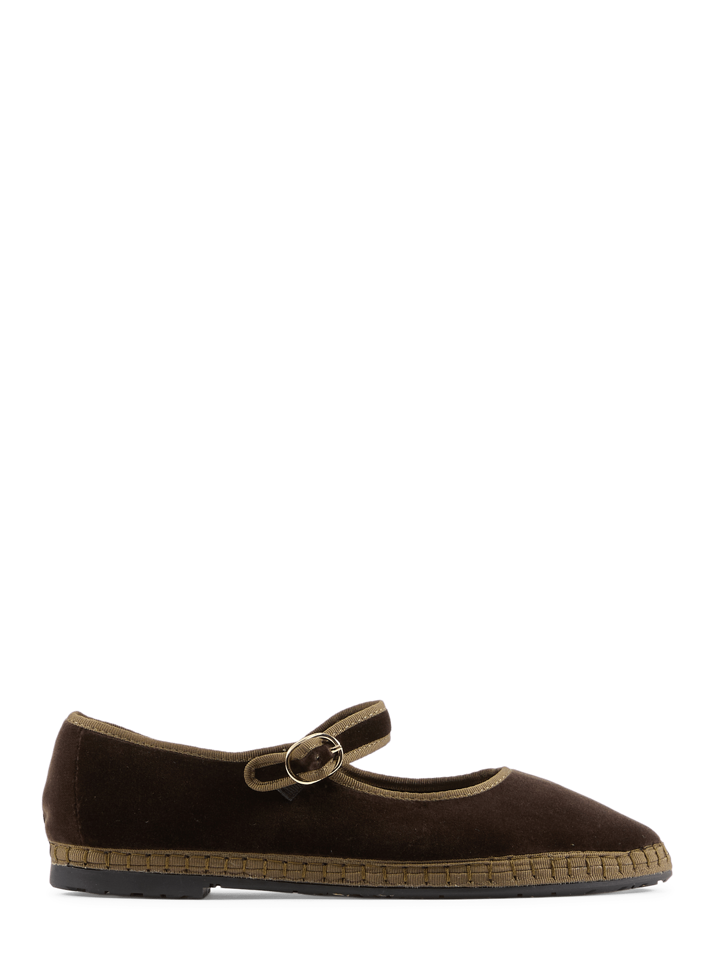 Velvet cotton Ulla ballet flats FLABELUS Brown