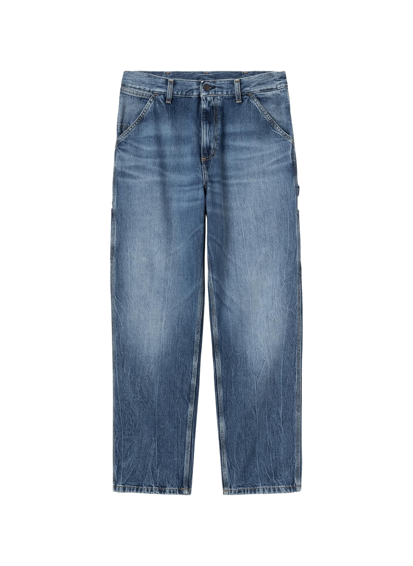 Jeans met enkele knie Single Knee Pant Blue marble used wash