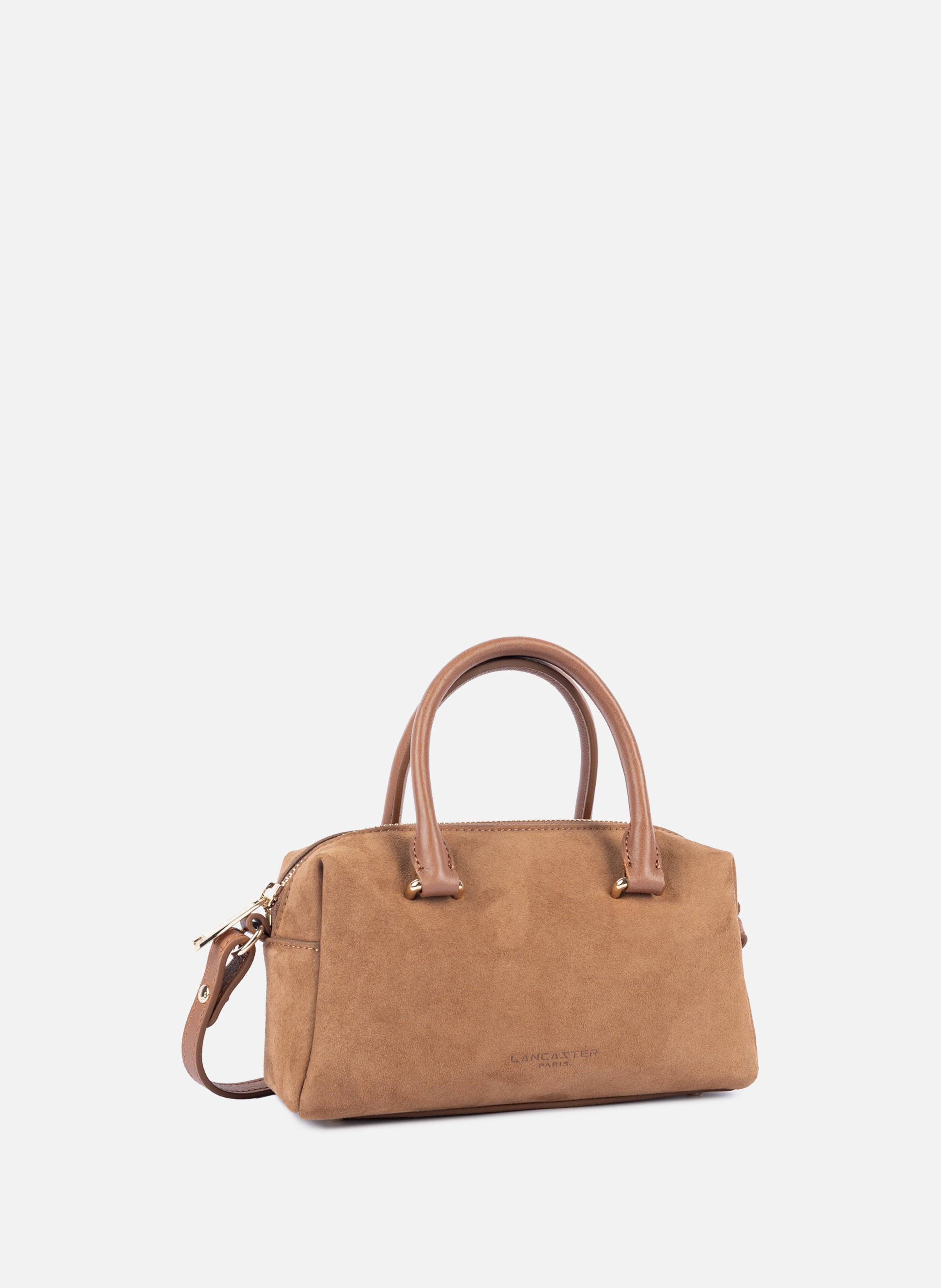 Sac à main - suède cube LANCASTER Marron