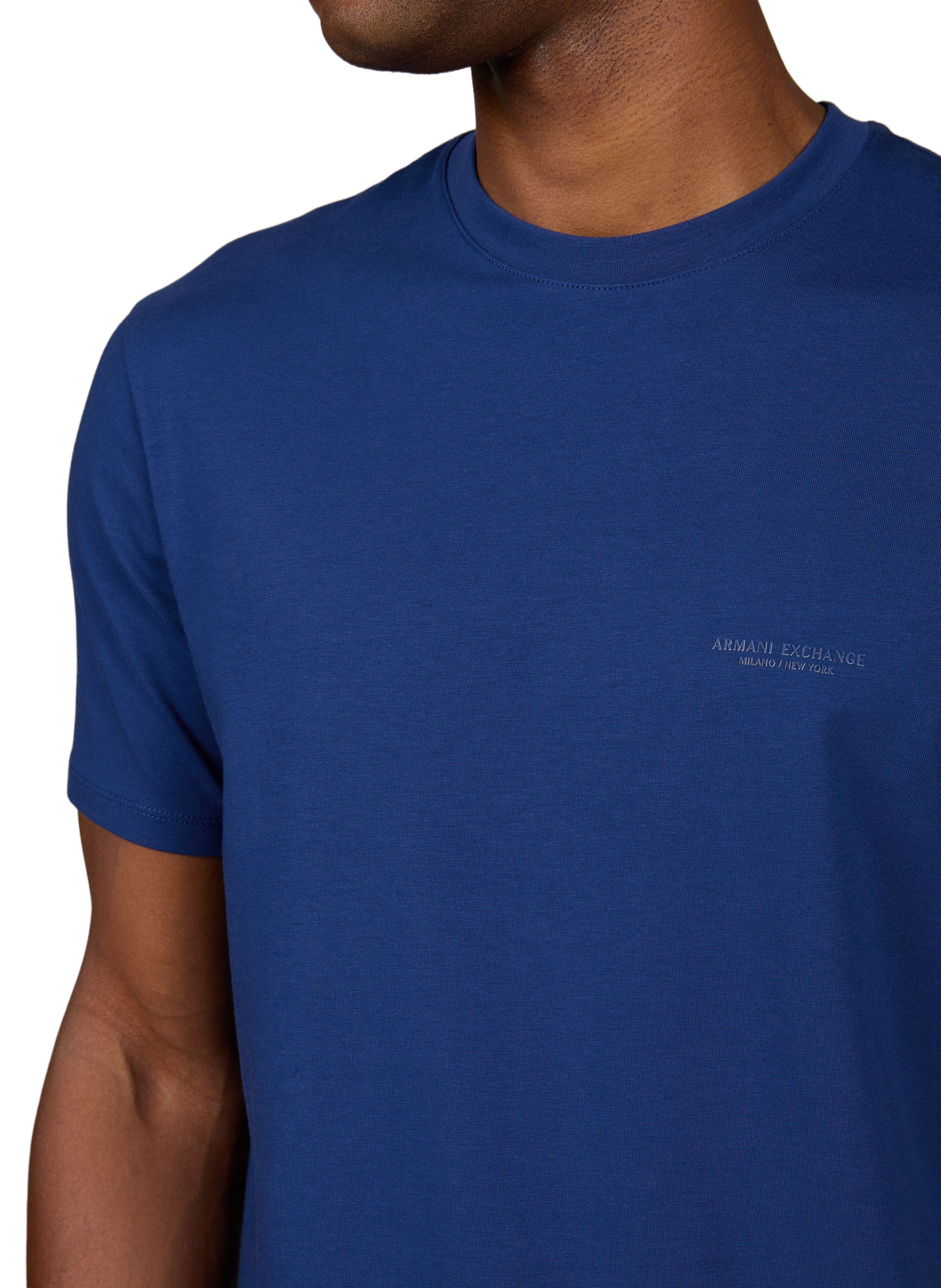 Katoenen T-shirt ARMANI EXCHANGE Blauw