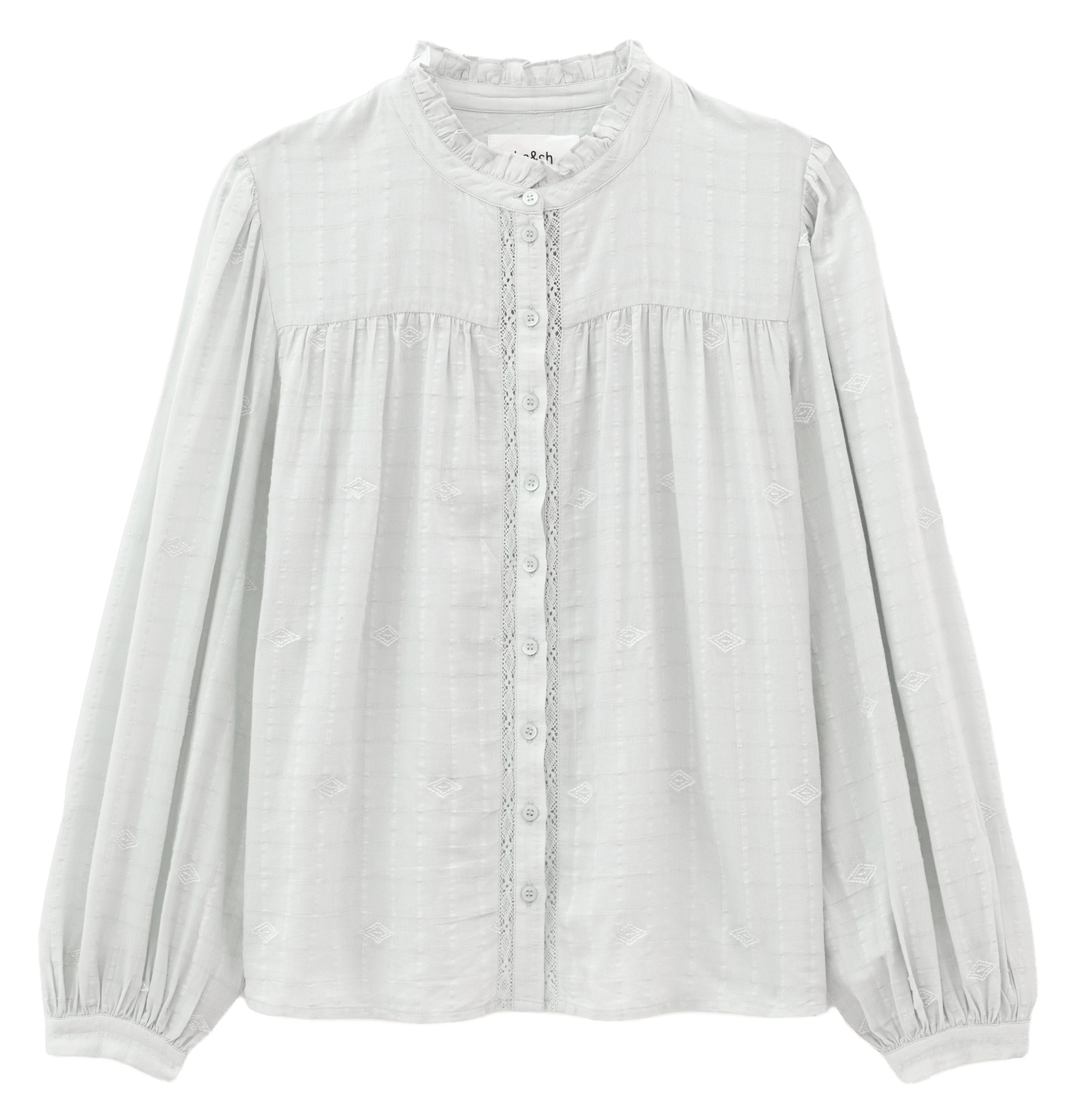 Chemise ample en coton mélangé melody BA&SH Bleu
