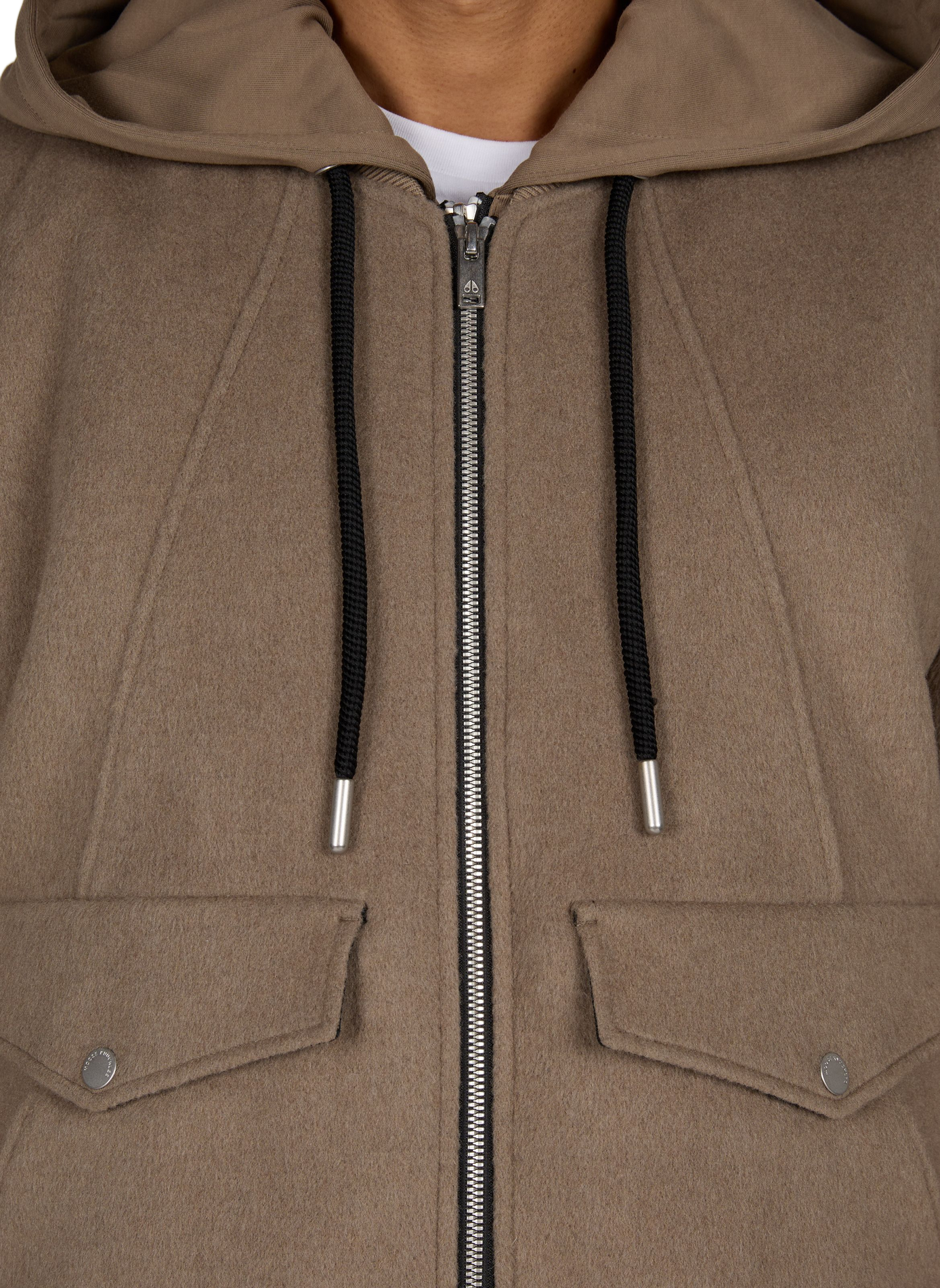 Weiter Wollmix-Parka MOOSE KNUCKLES Beige