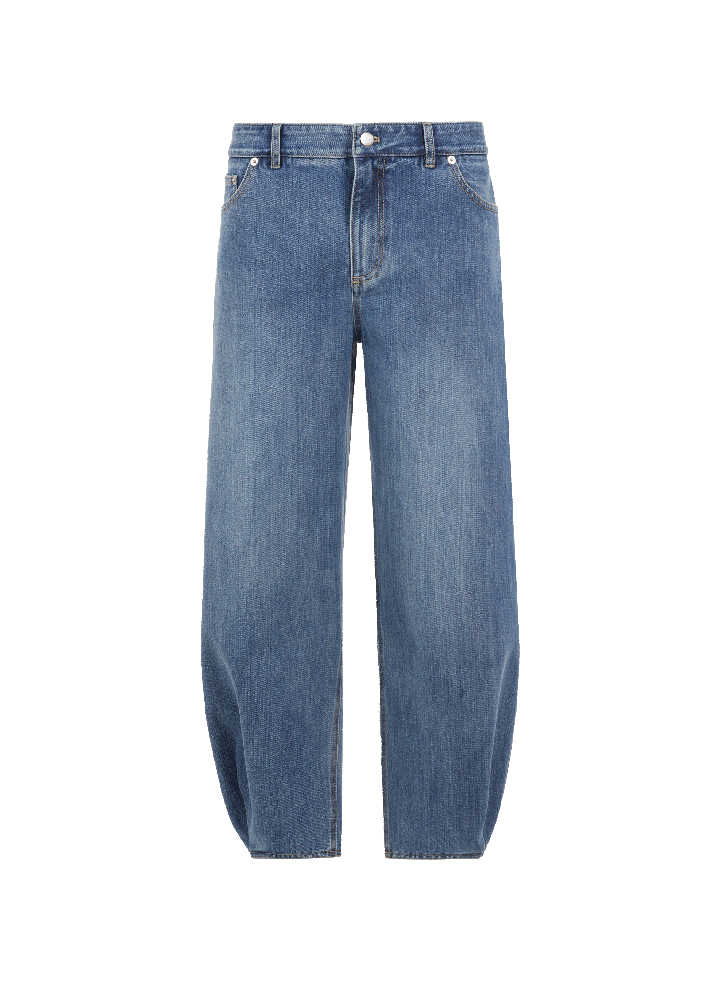 Jean ample en coton denim