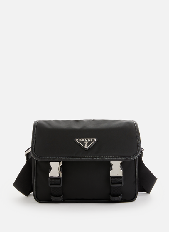 Prada Re-nylon And Saffiano Shoulder Bag in Black for Men