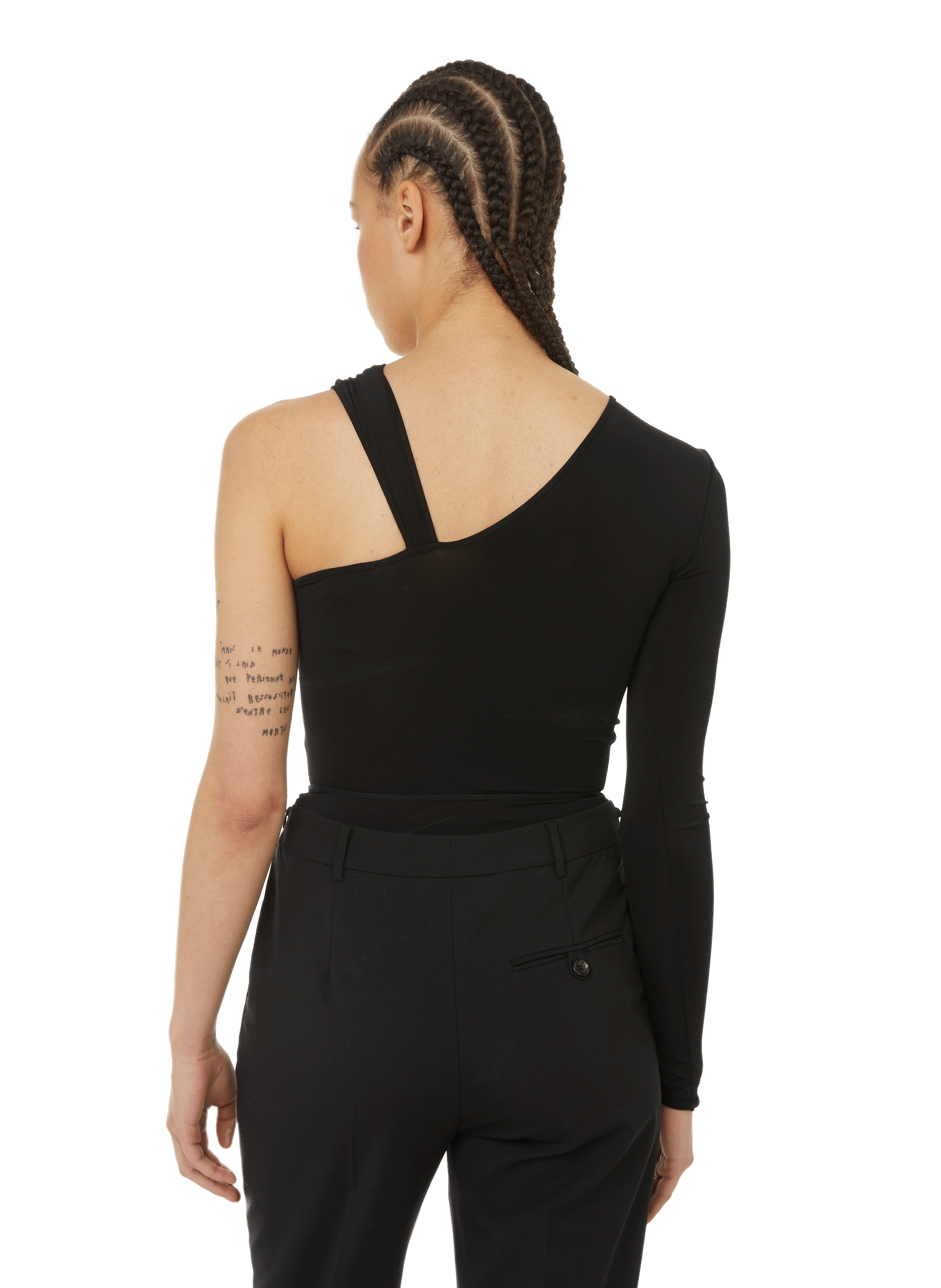 Asymmetric top NENSI DOJAKA Black