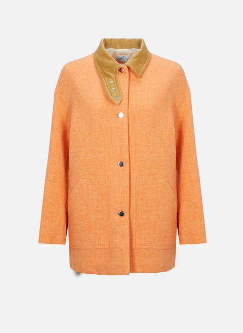 Manteau en laine vierge OrangeROSEANNA 
