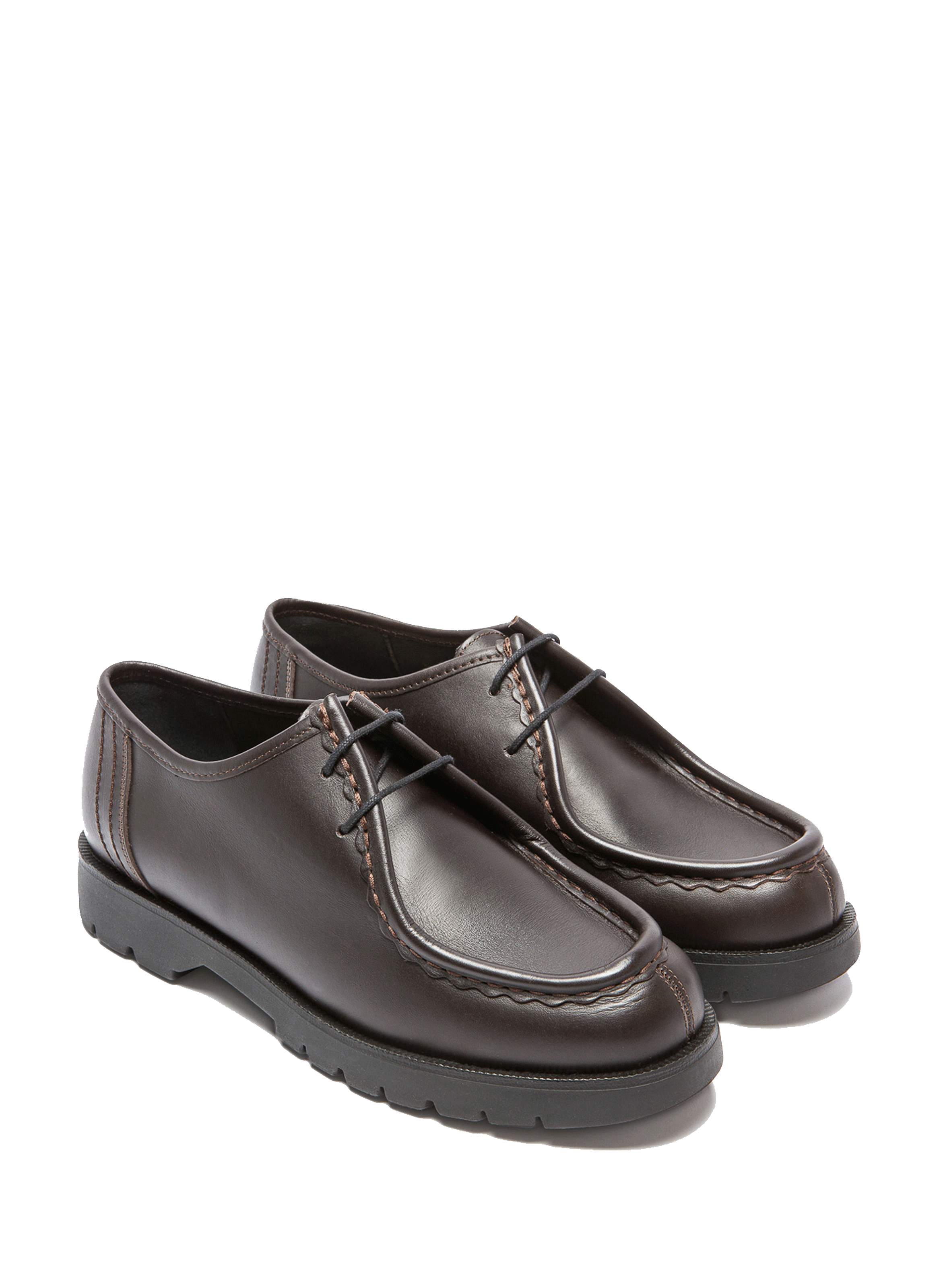 Padror leather derby shoes  KLEMAN Brown