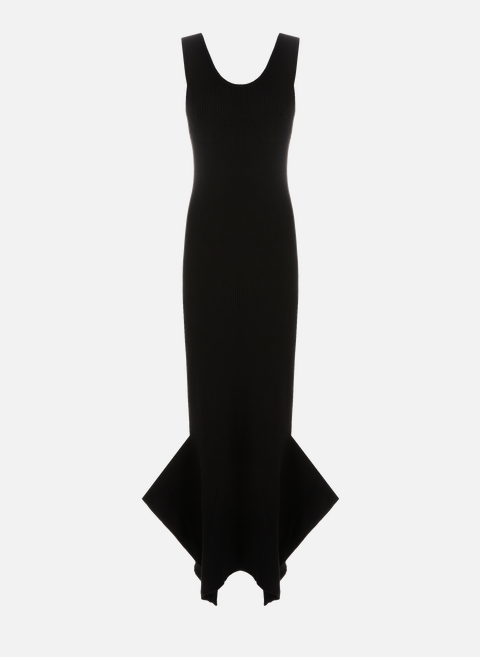 فستان طويل منسوج BlackMARINE SERRE 