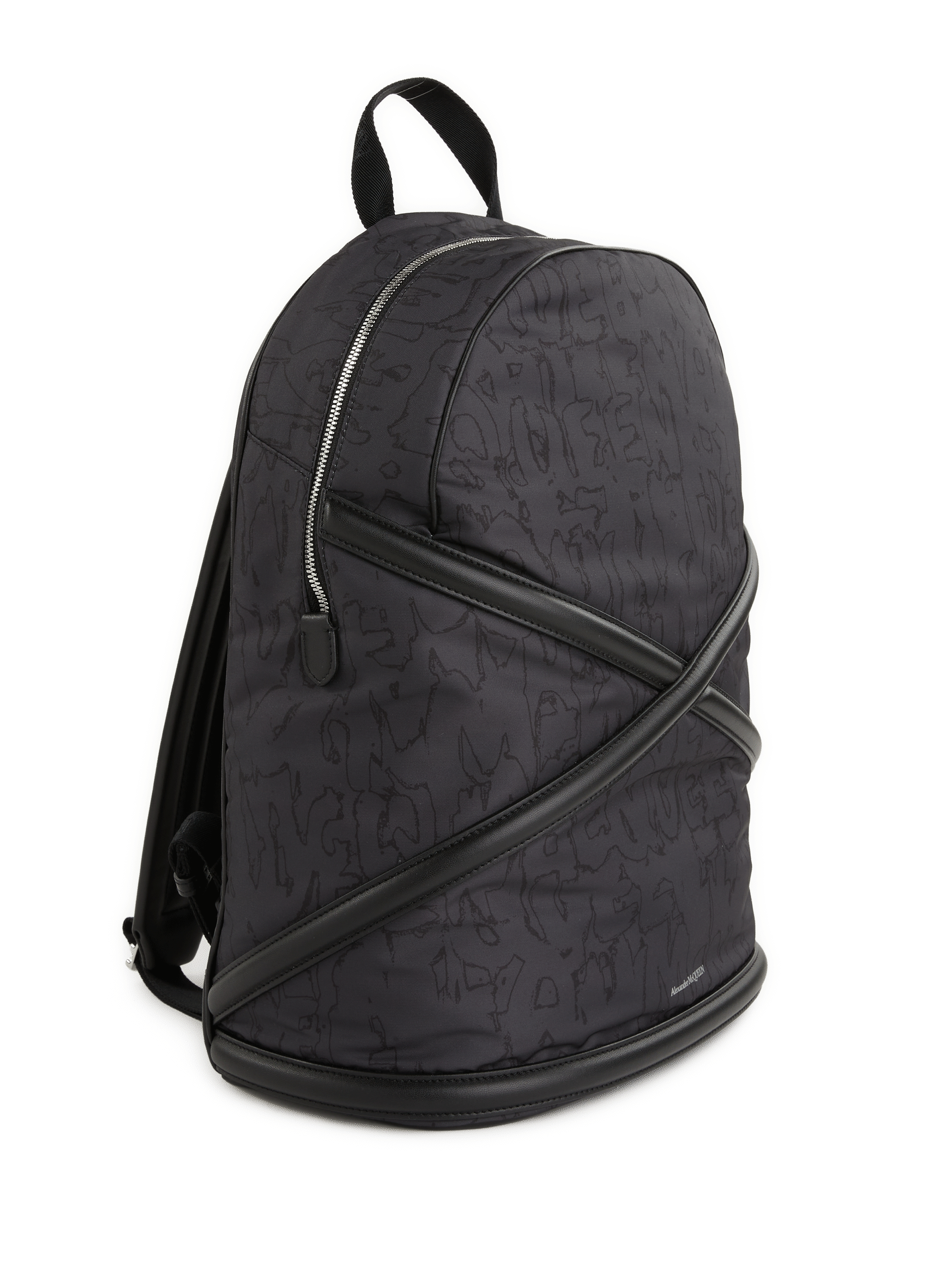Sac à dos imprimé logo ALEXANDER MCQUEEN Noir