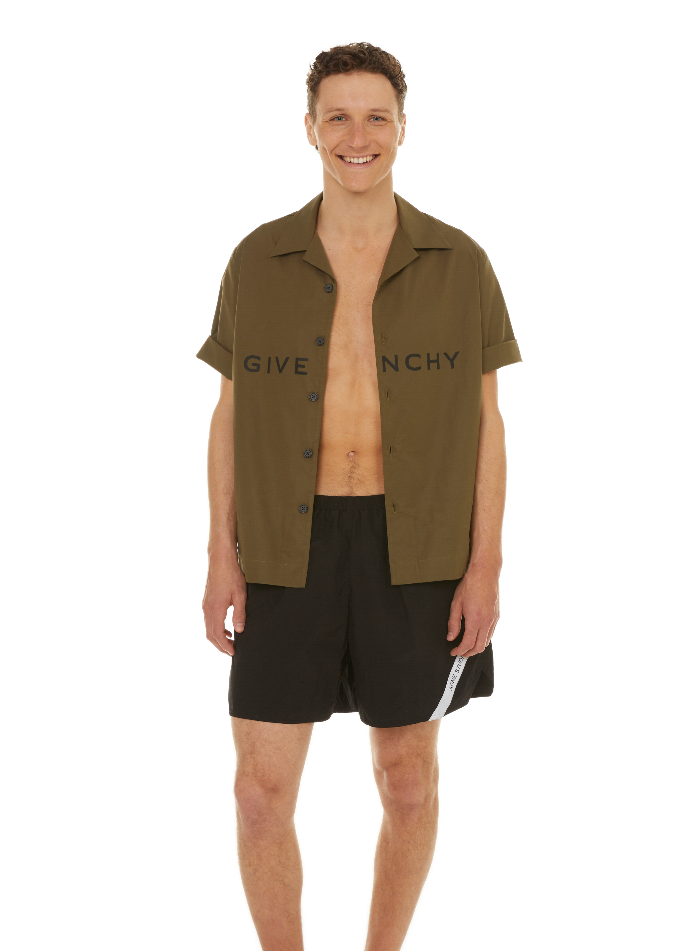 Short de bain à logo ACNE STUDIOS Noir