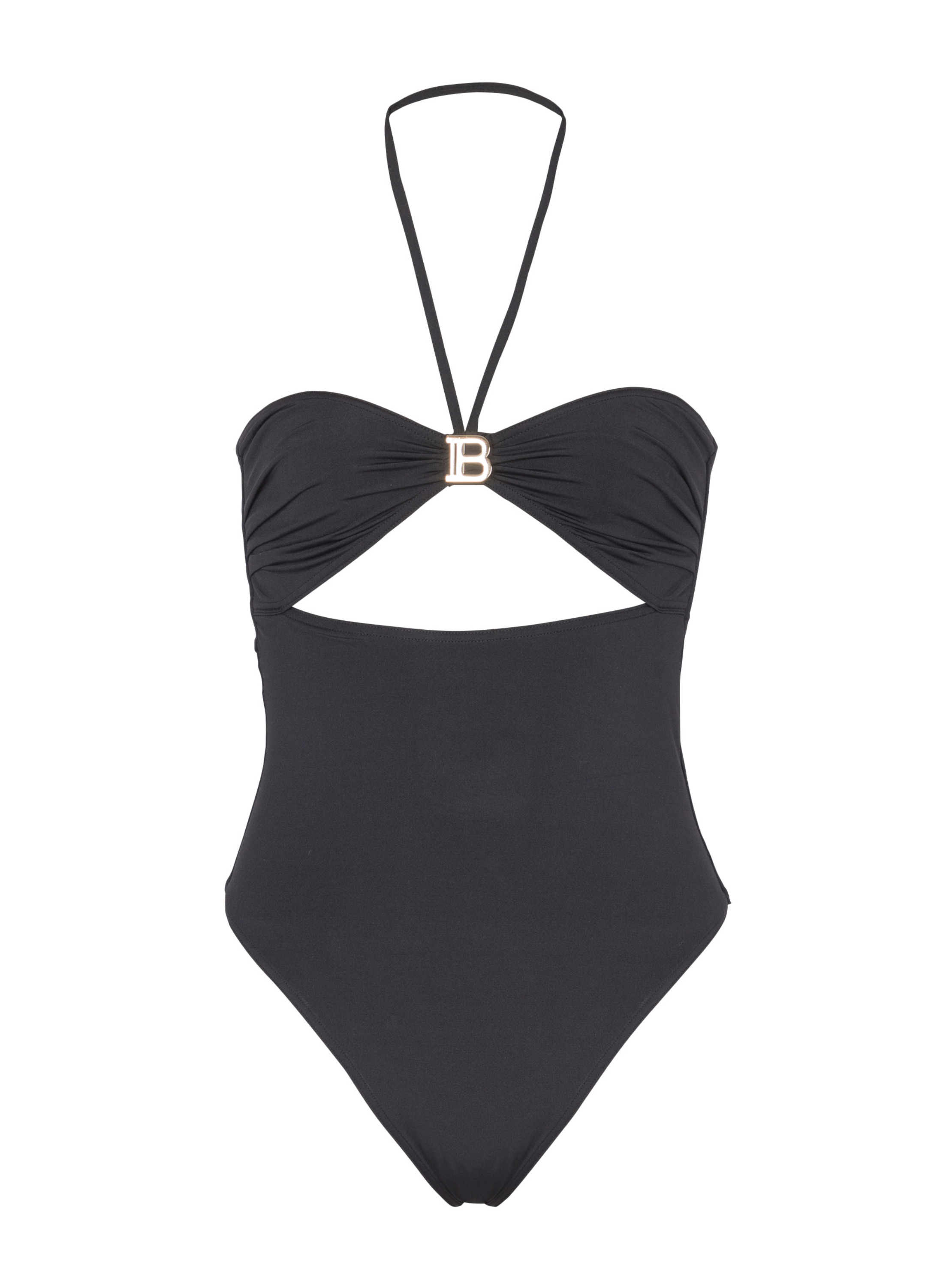 Maillot De Bain Une Pièce BALMAIN Femme - Blanc Graphique, Taille 38 (US6/M), Neuf Avec étiquettes