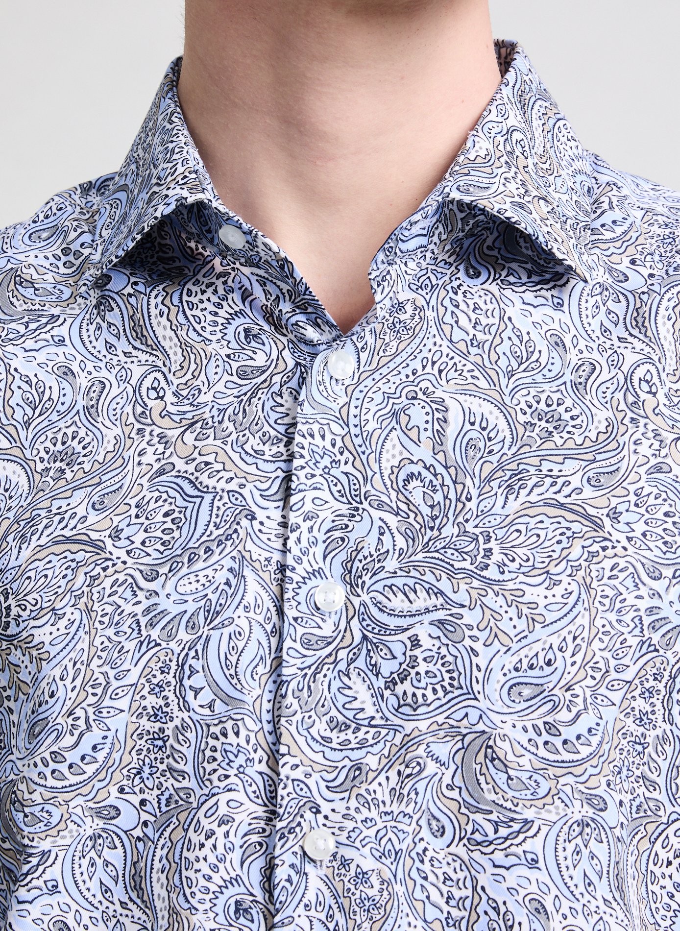 Chemise à motif en coton  SEIDENSTICKER Bleu